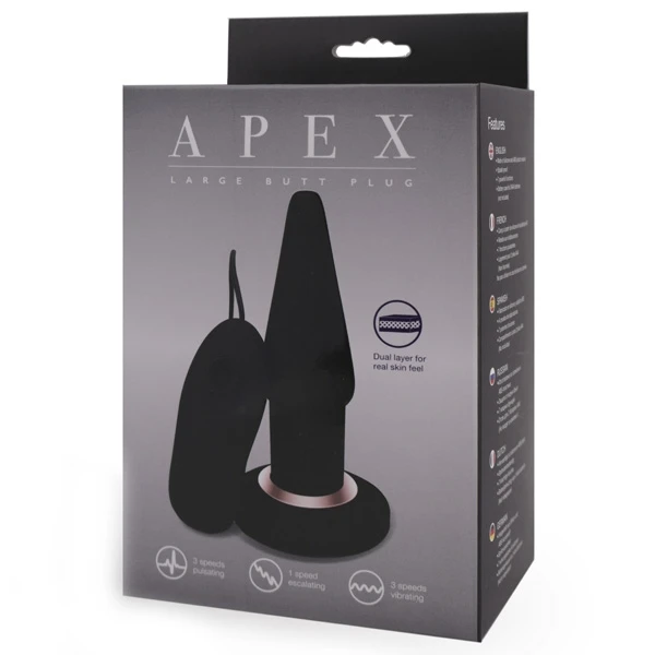 Sevencreations Apex Fjernstyrt Buttplugg Large 1