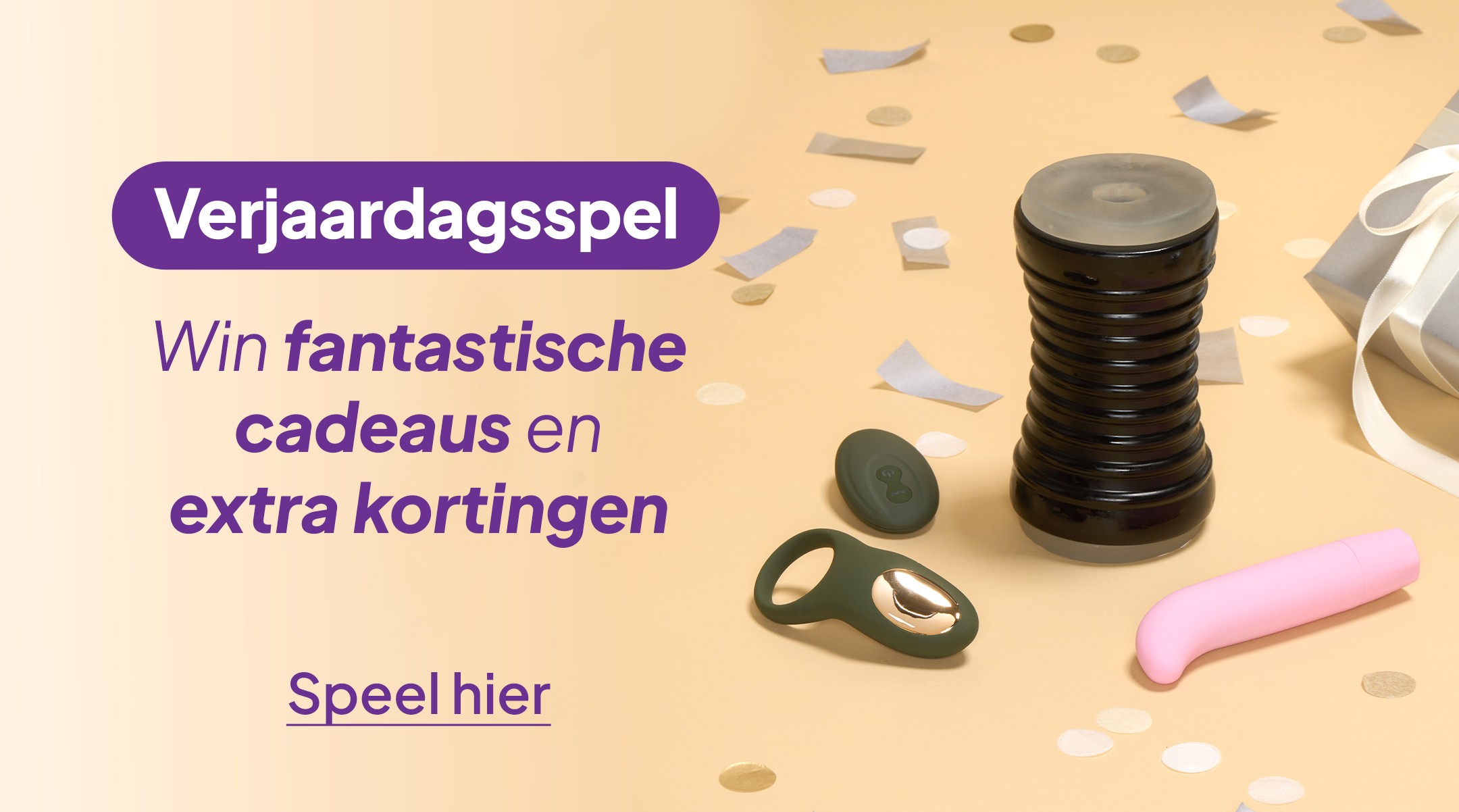 Verjaardagsspel - win fantastische cadeaus en extra kortingen mobile