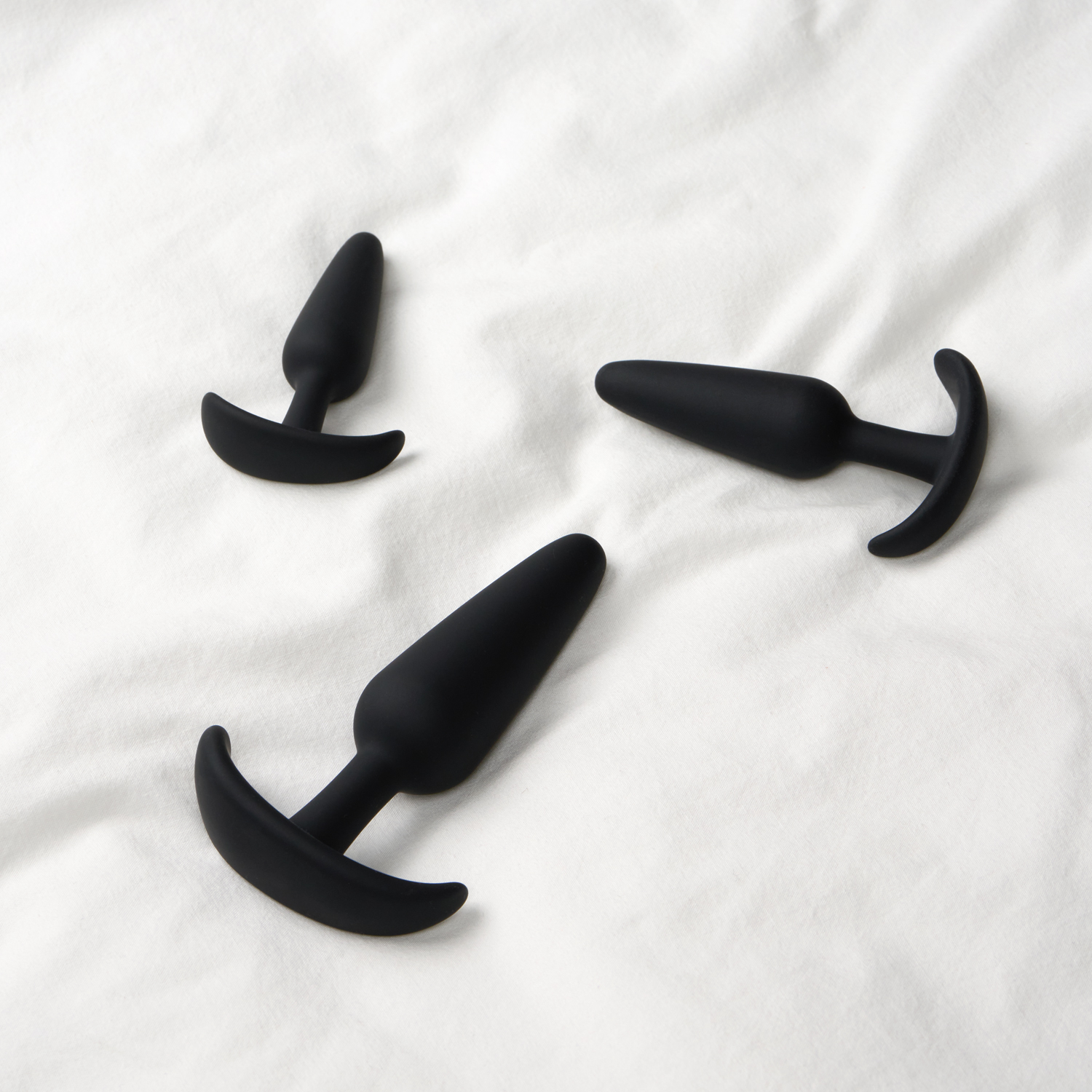 Sinful Sailor Triple Butt Plug Sæt     - Black