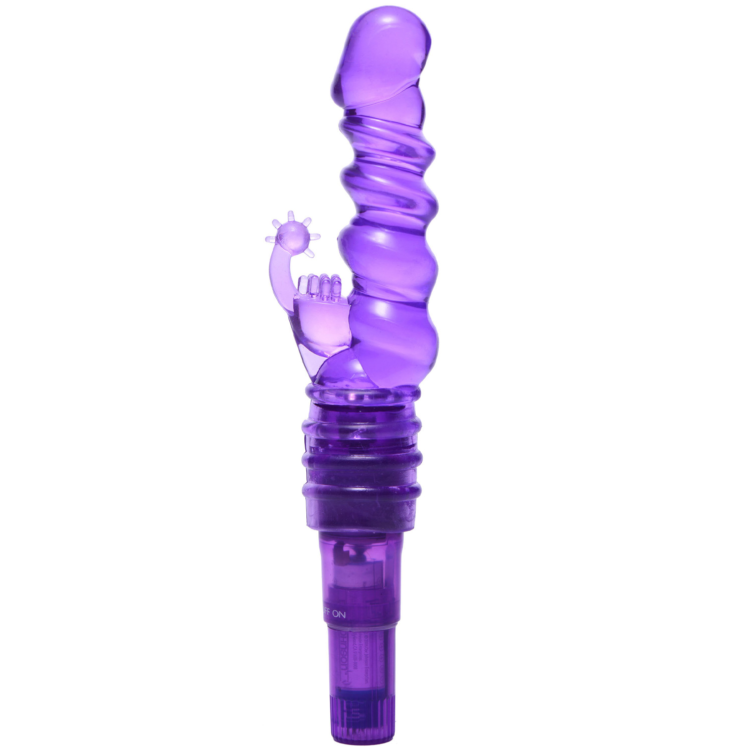 Trinity Vibes Royal Rocket Rabbit Vibrator - Purple thumbnail