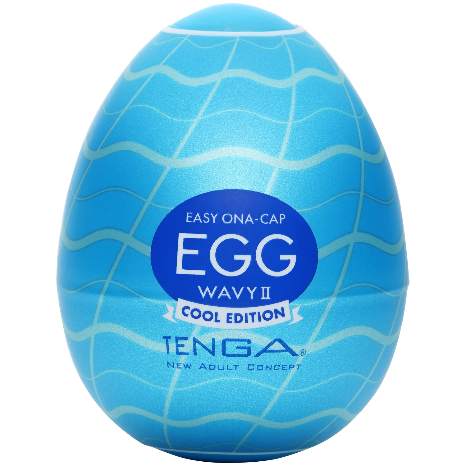 TENGA Egg Wavy II Cool Edition Masturbator - Hvid