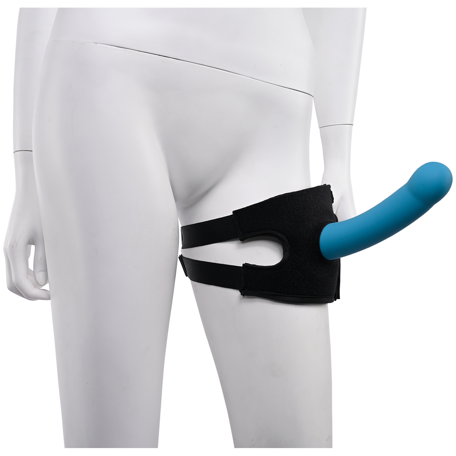 Sportsheets Pivot 2 i 1 Forced O-Strap Vibrator Thighstrap   - Sort