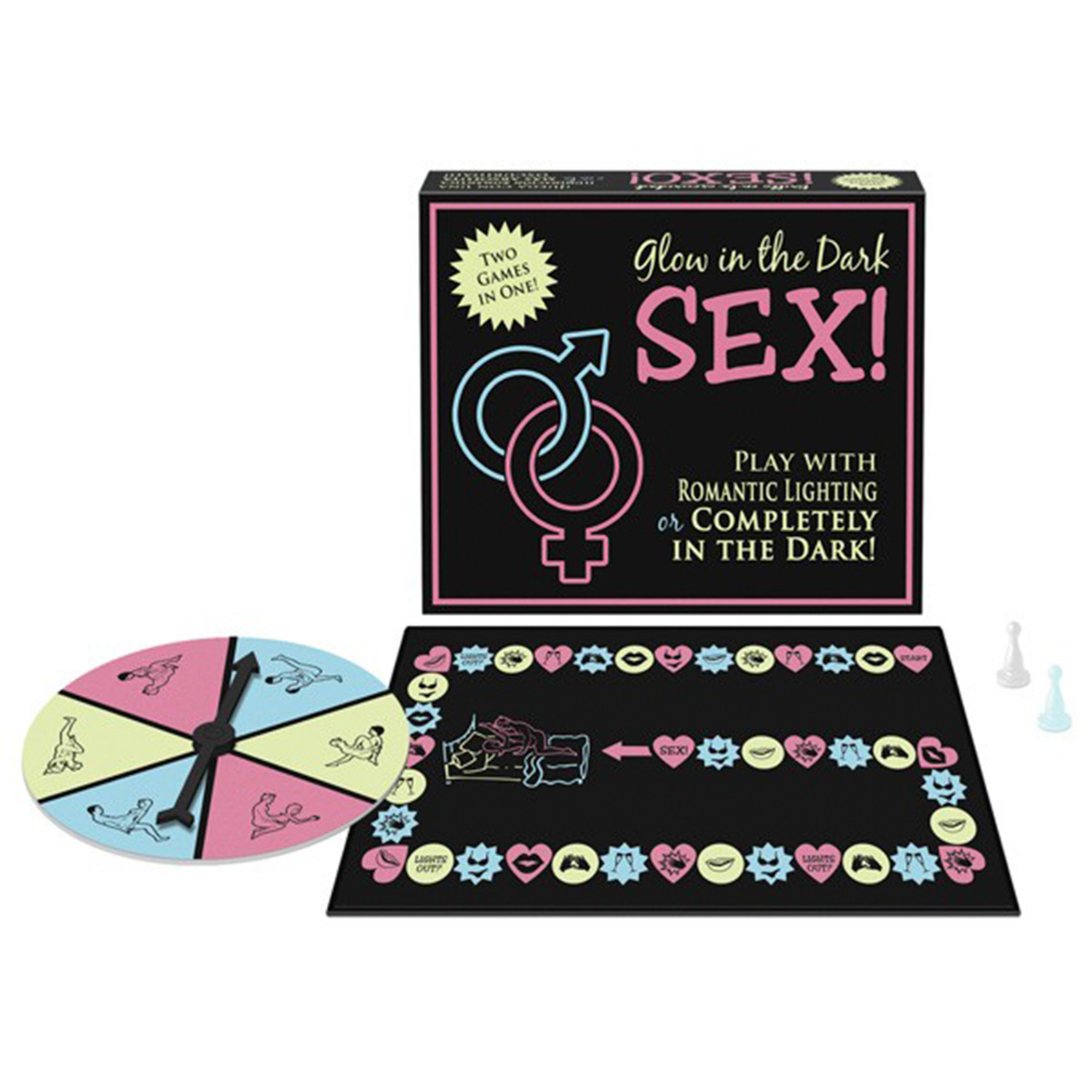 Glow in the Dark SEX Spil - Mixed colours