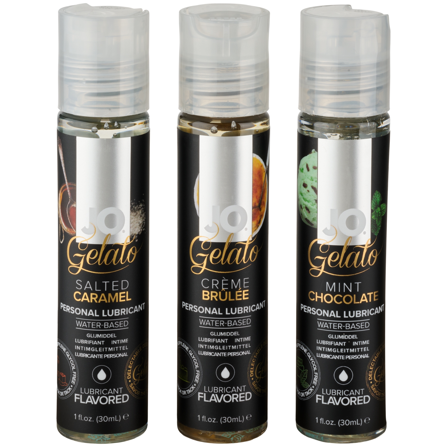 Tri Me Gelato Ensemble de Lurifiants Aromatisés à Base d'eau 3 x 30 ml 4