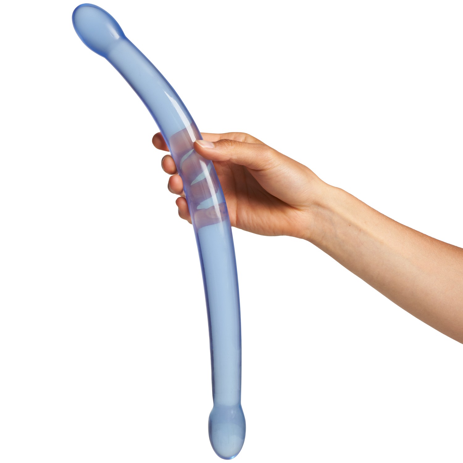 RealRock Crystal Clear Double-Ended Dildo 42 cm 1