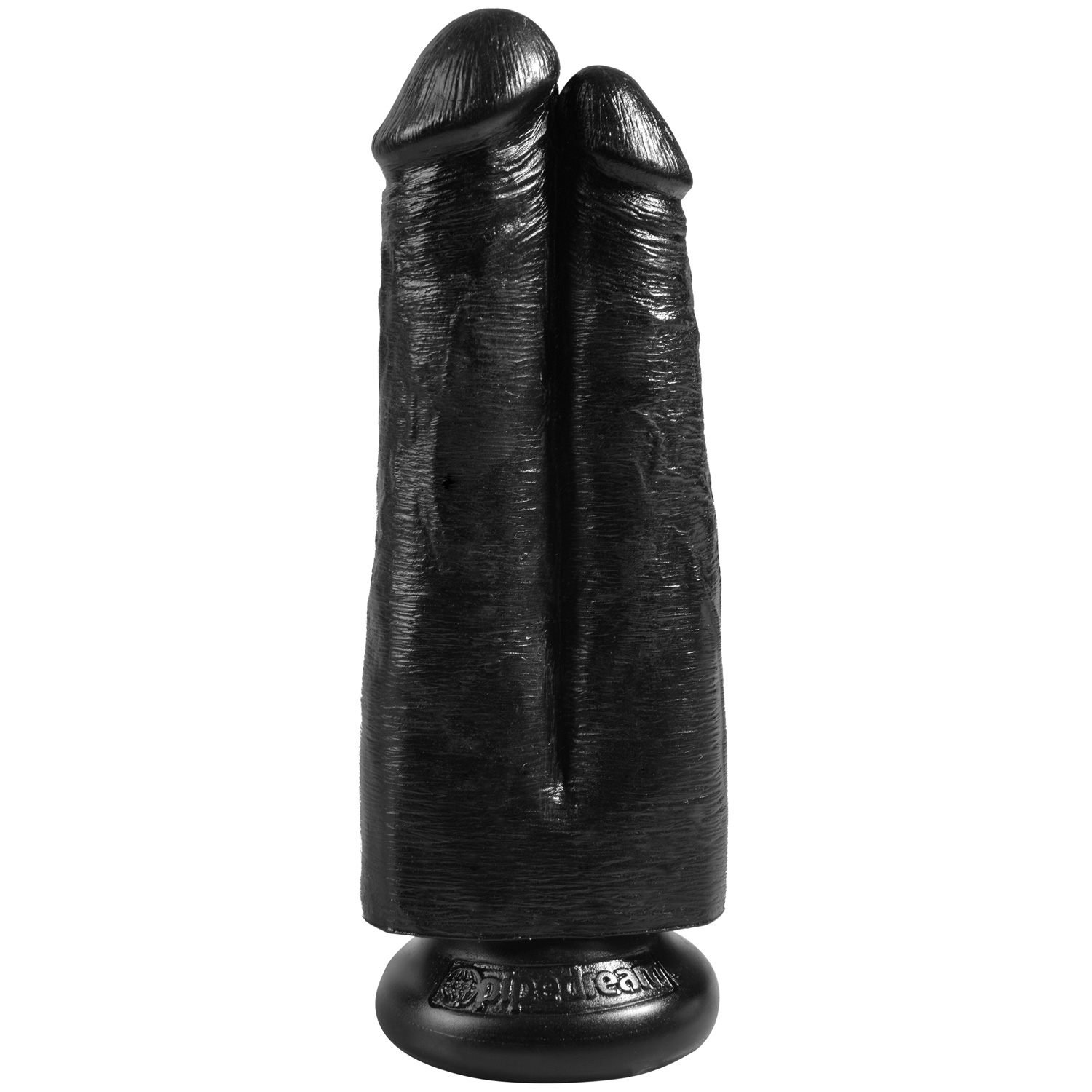 King Cock Two Cocks One Hole Dildo 21 cm - Sort