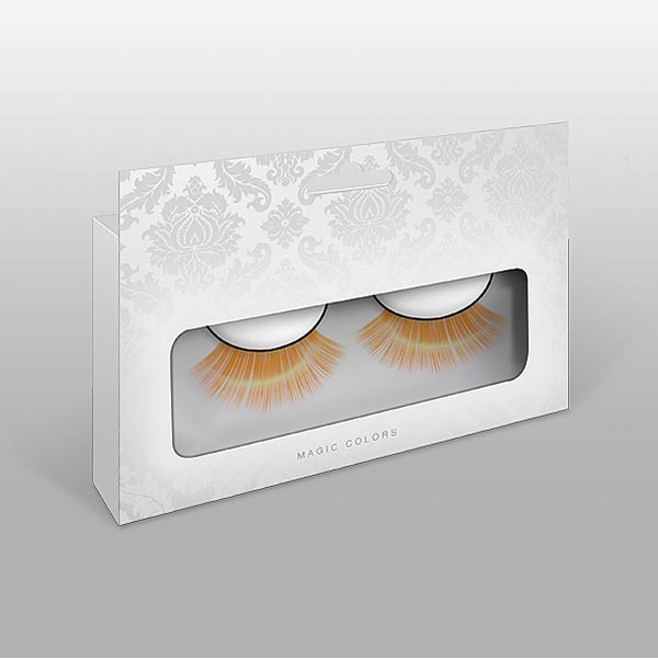 Baci Glamour Kunstige Orange Øjenvipper Lang 1