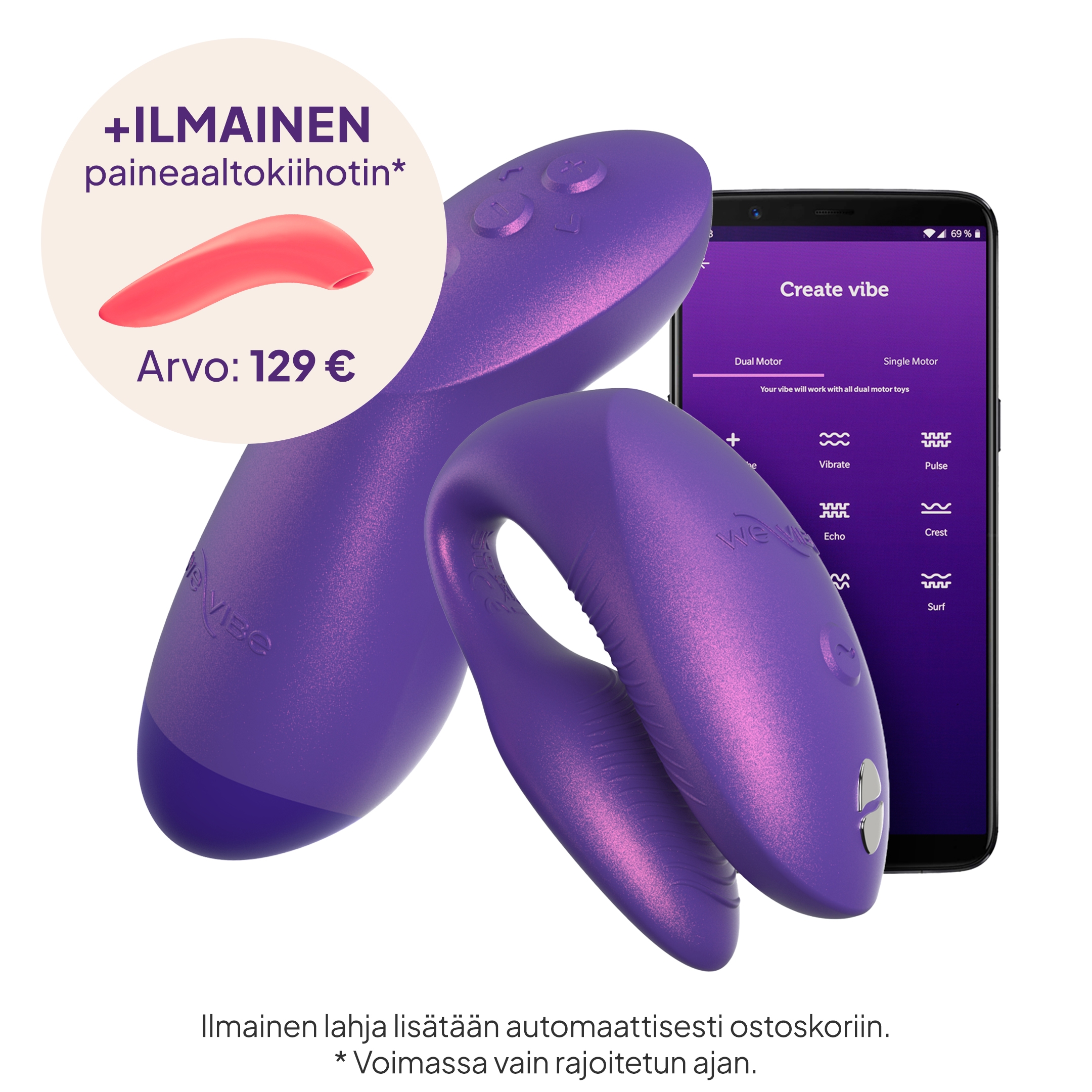 We-Vibe Chorus Pro Parivibraattori var 2