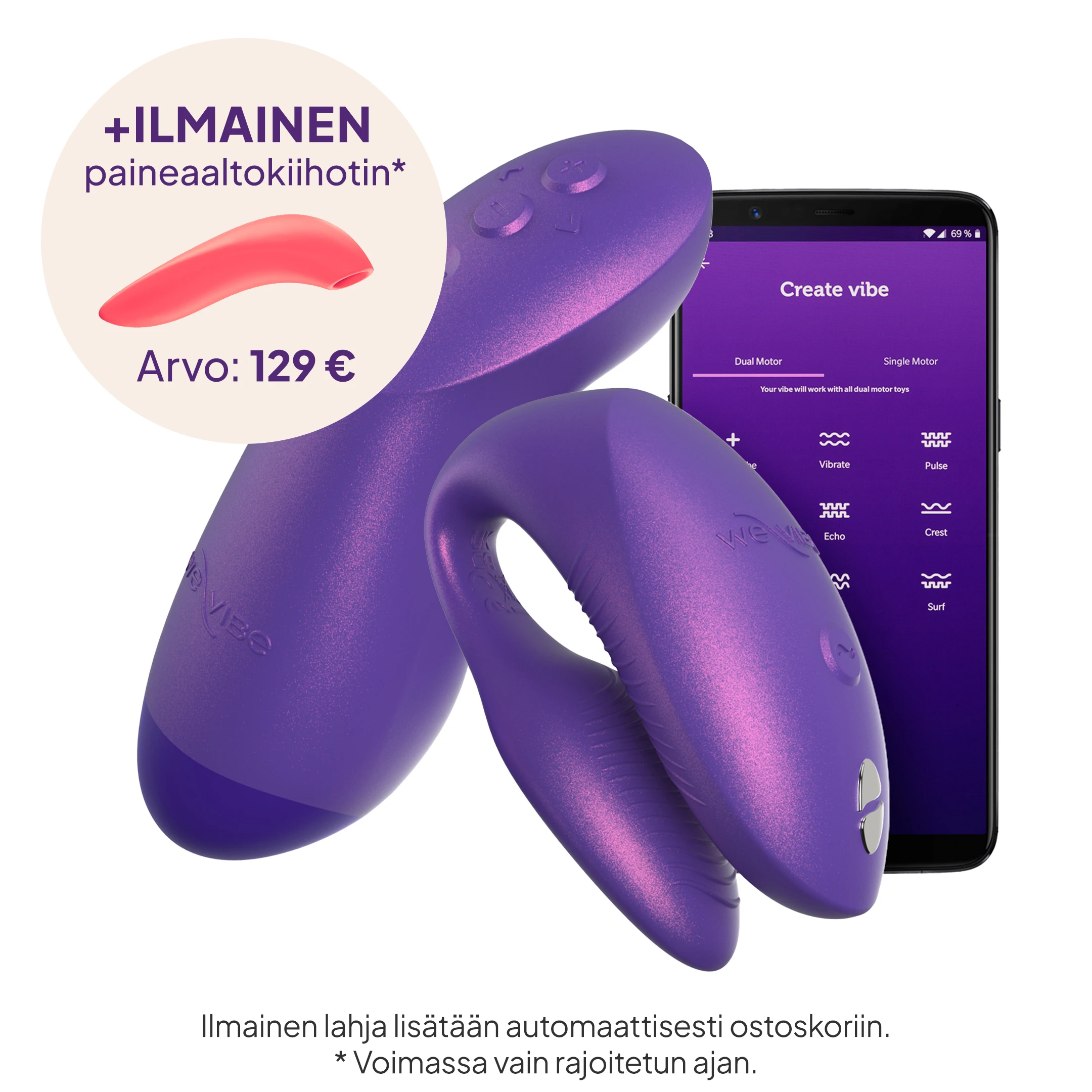 We-Vibe Chorus Pro Parivibraattori var 2