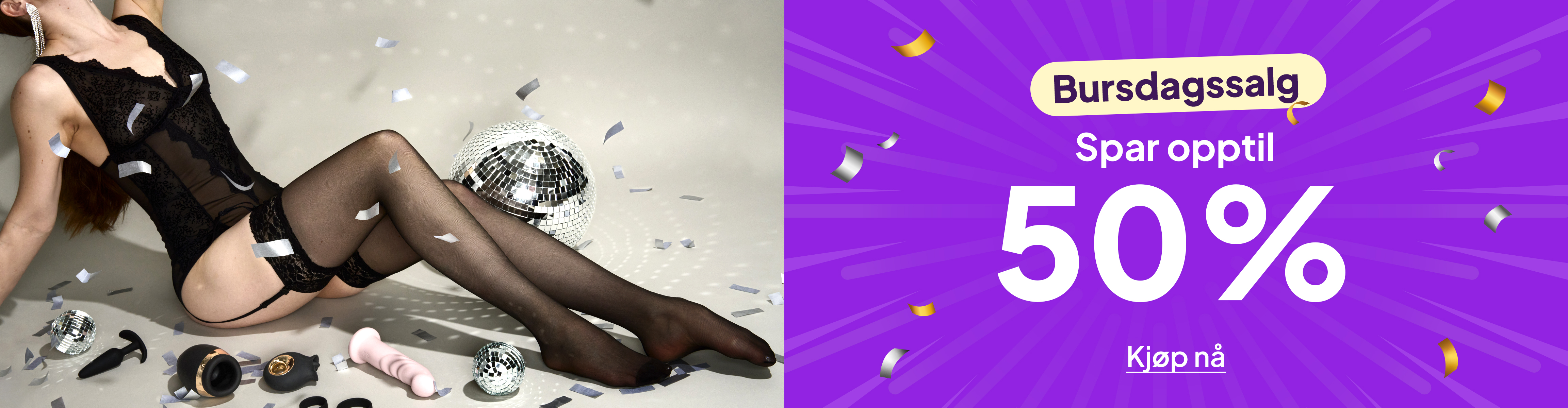 Bursdagssalg - Spar opptil 50%