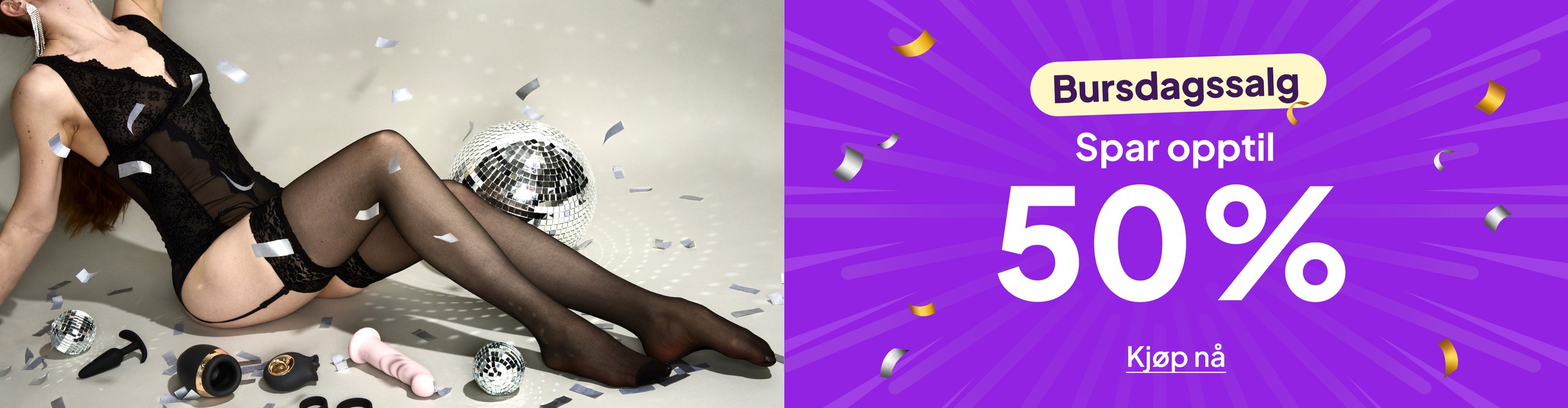 Bursdagssalg - Spar opptil 50%
