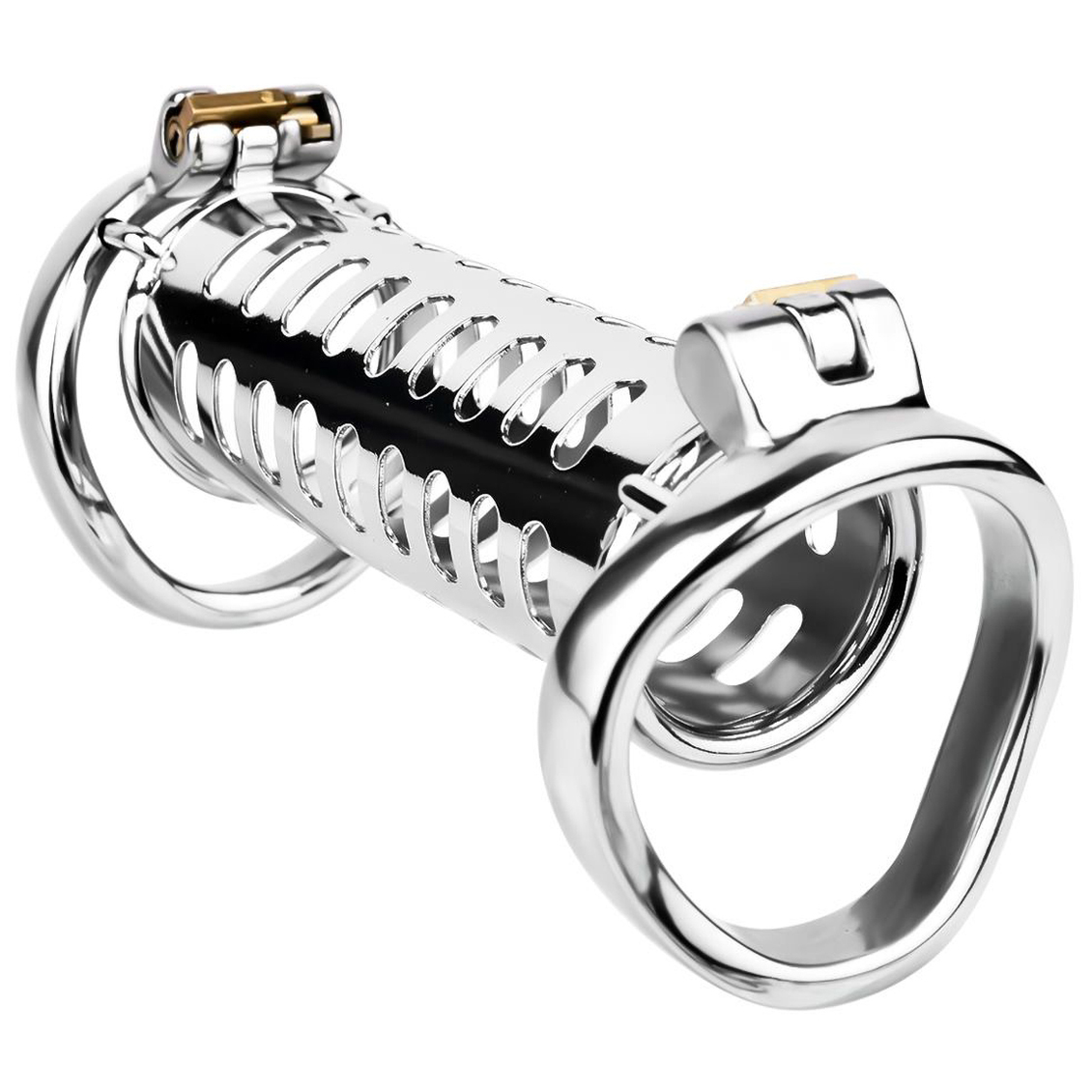 Kiotos Steel Twin Cock Cage Chastity Device var 1
