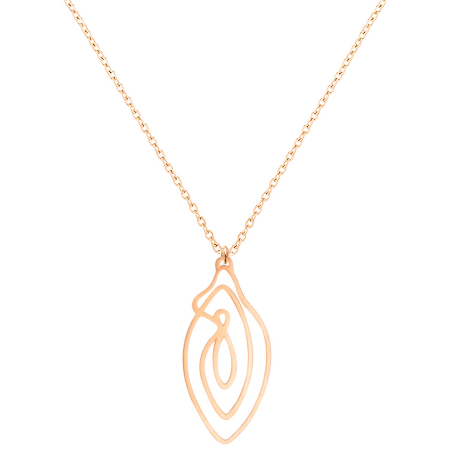 Biird Vulvii Halsband        - Roséguld