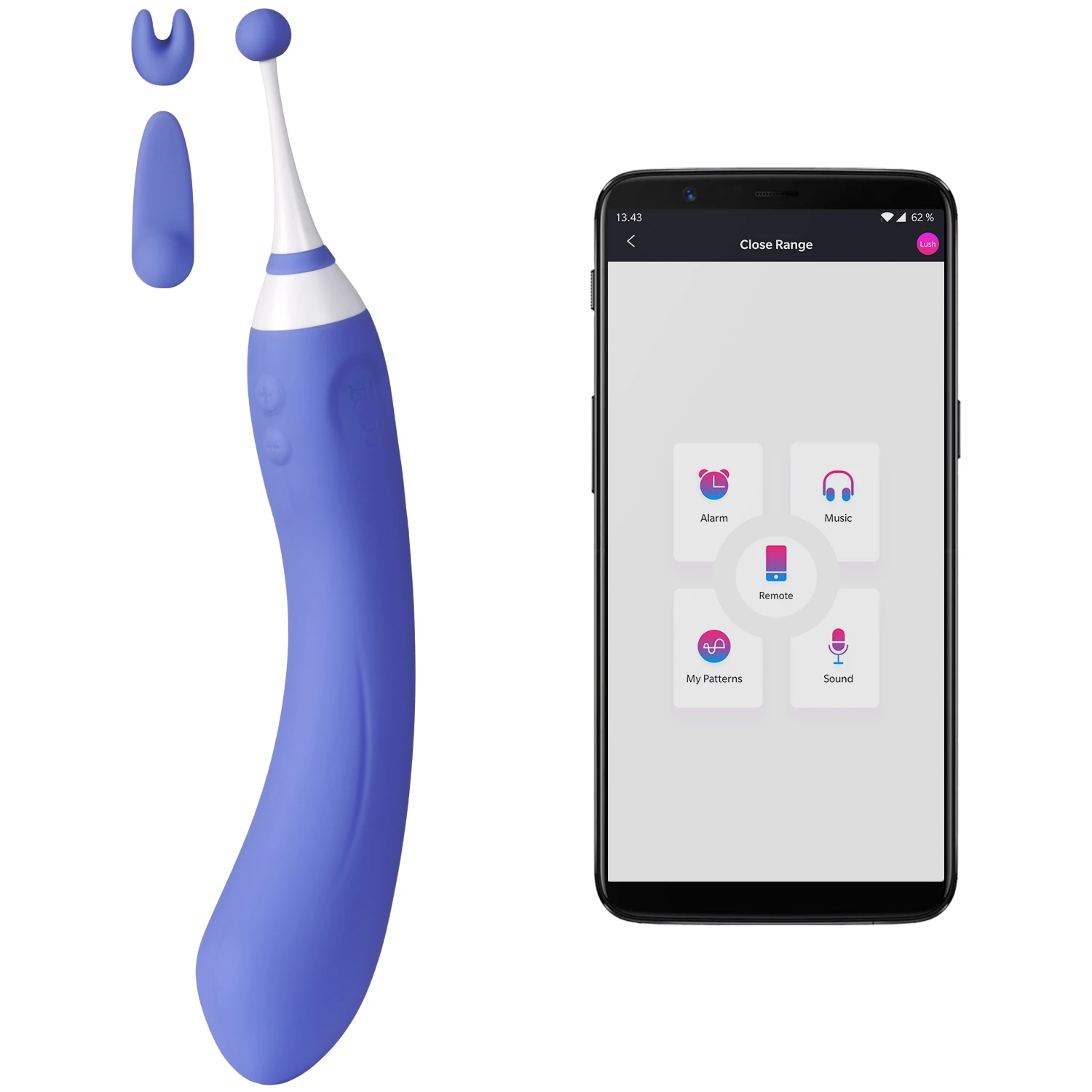 Lovense Hyphy App-Styret Dual-End Vibrator var 1