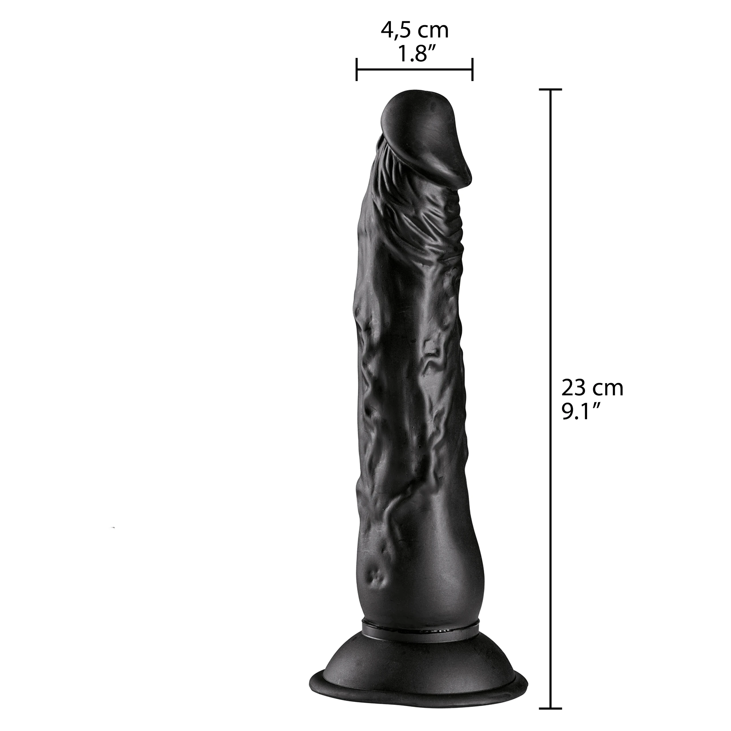 Willie City Realistisk Sugekop Dildo 23 cm var 7