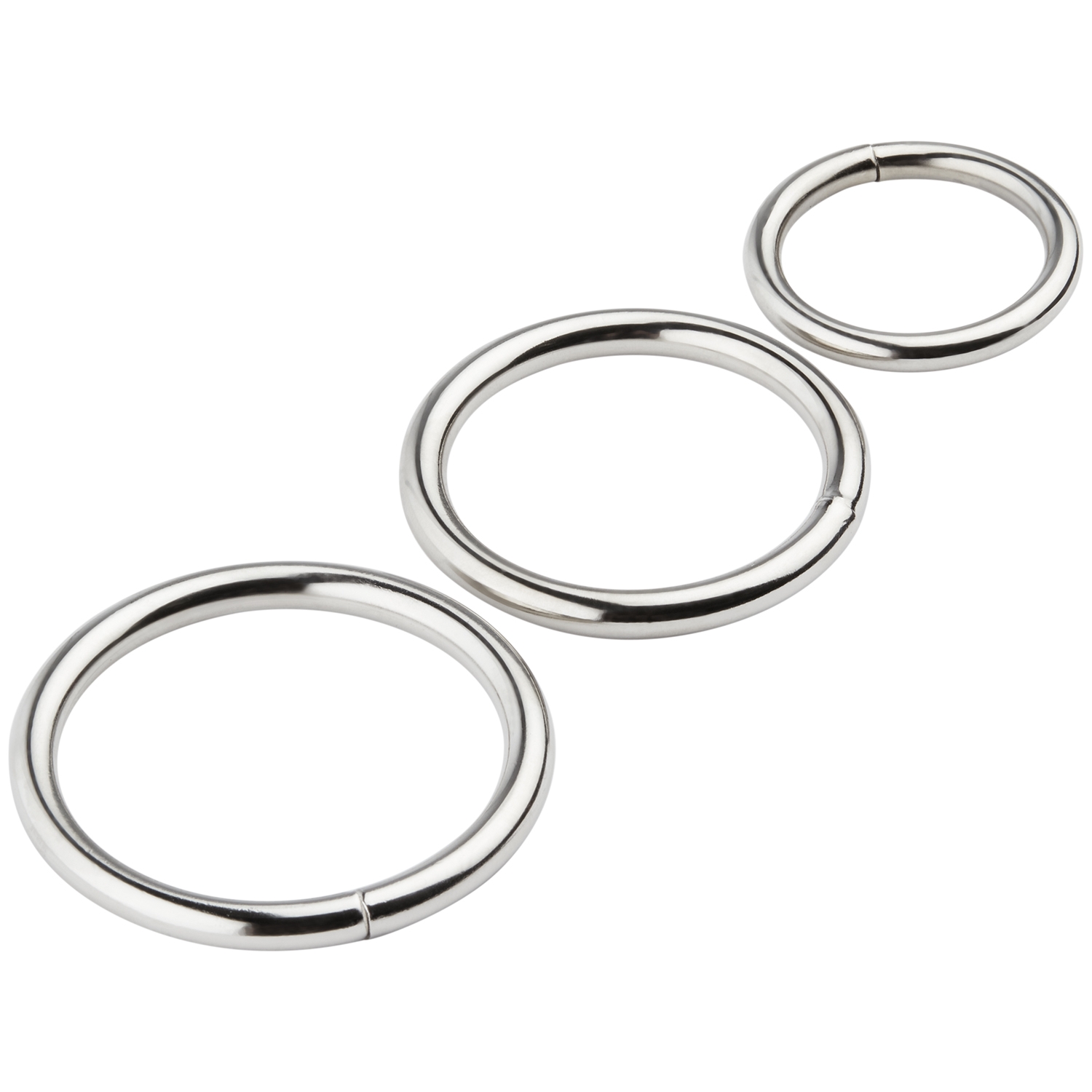 Spartacus Metal Cock Ring Pack of 3  1