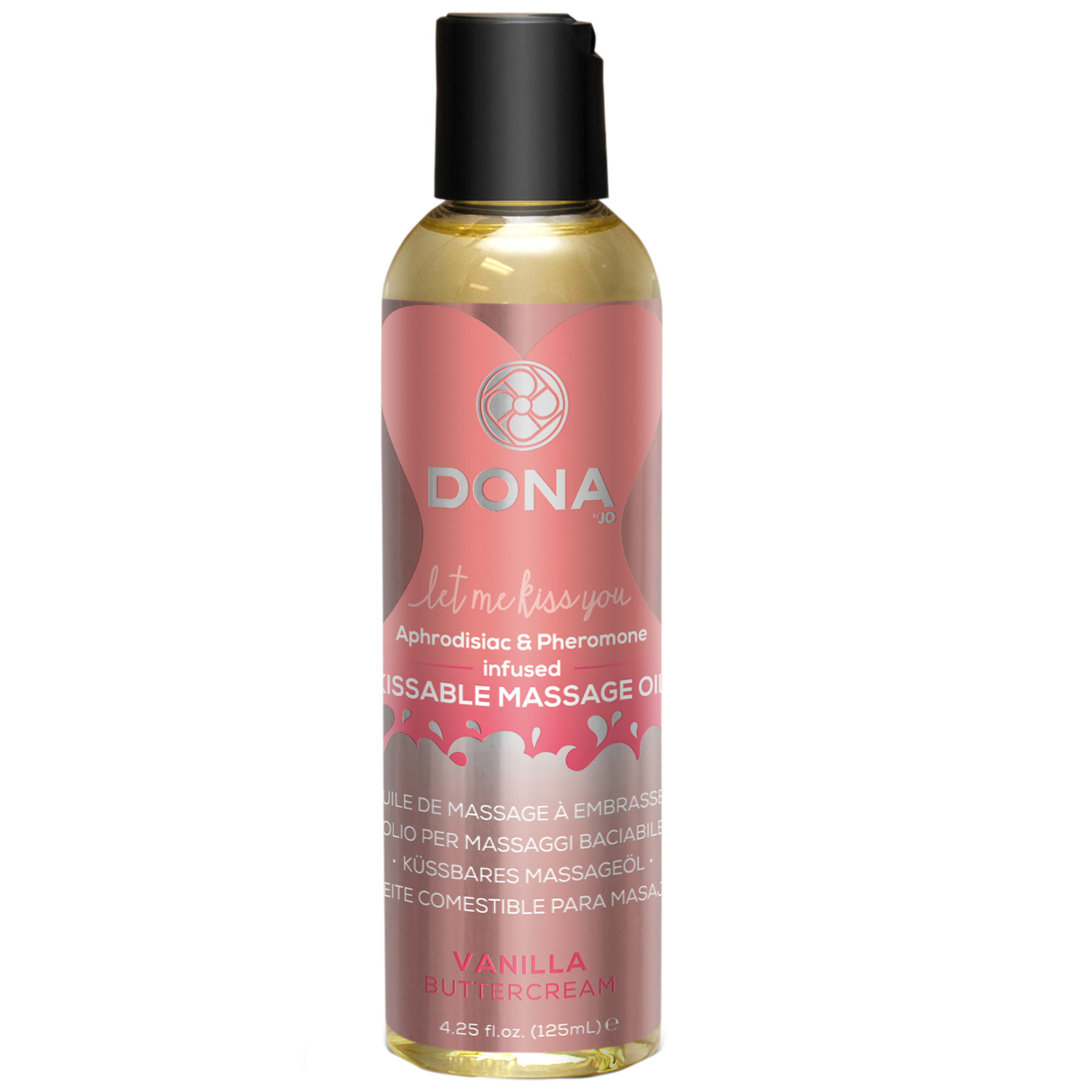 Dona Kissable Massageolie med Smag 110 ml - Klar thumbnail