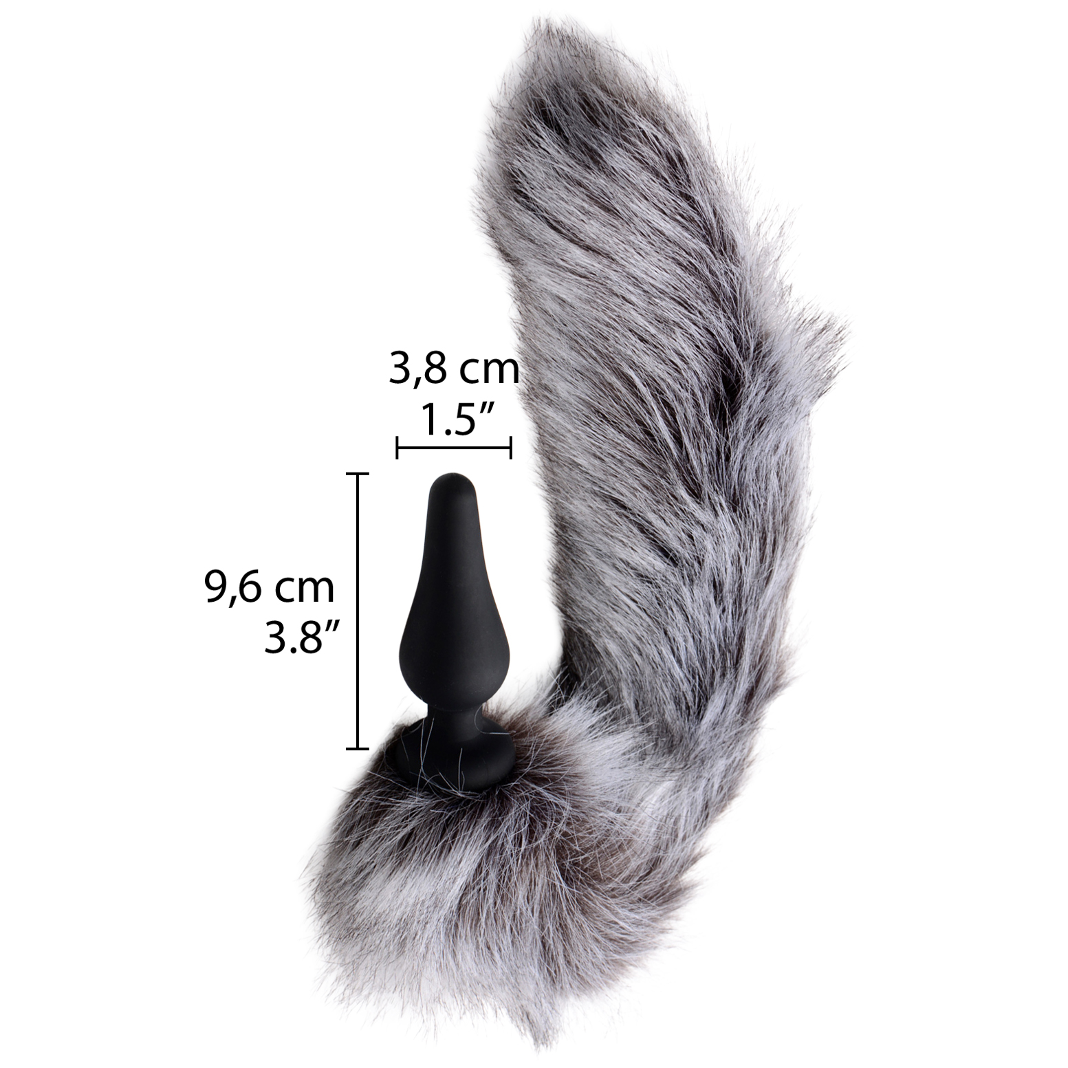 Tailz Plug anal avec Queue et Oreilles de Loup Gris 1