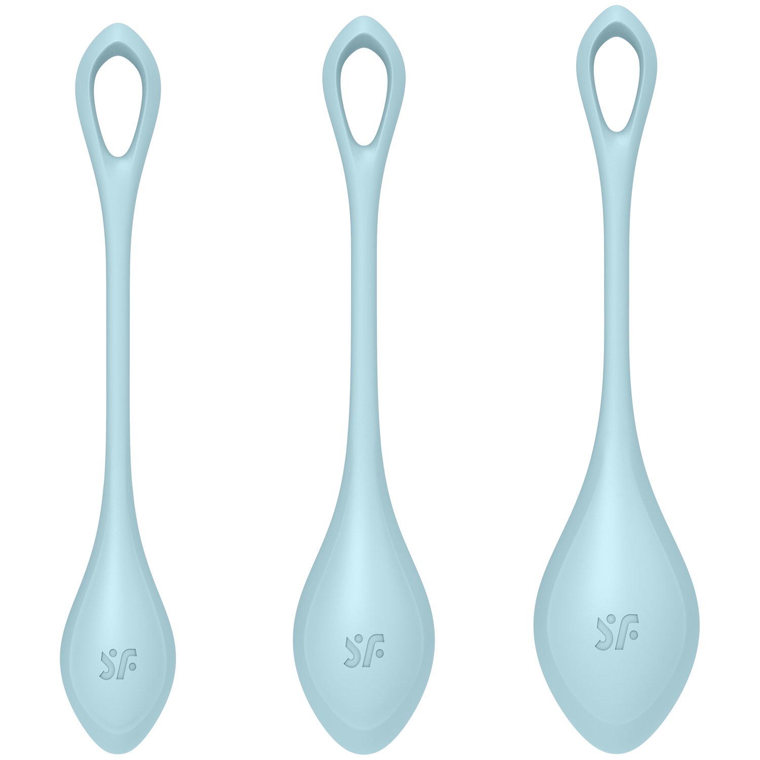 Satisfyer Yoni Power 2 Bækkenbundskugle Sæt - Blå