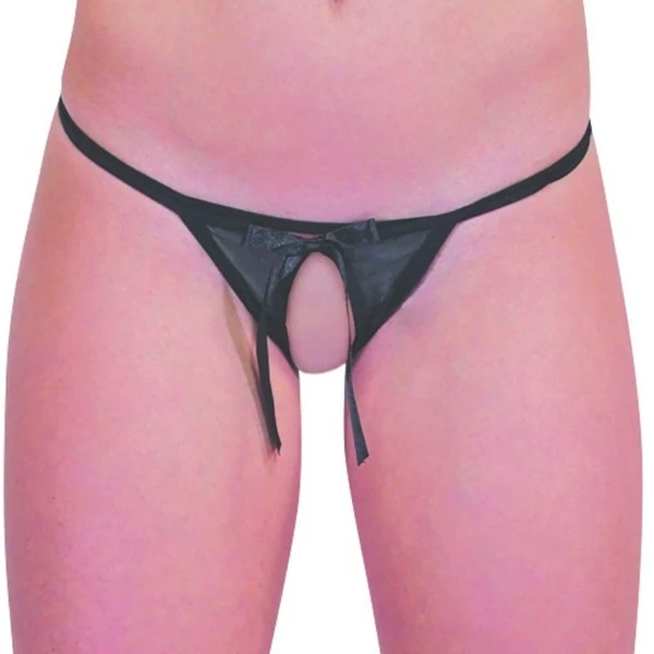 Baci Bunnløs Open Back Blonde G-Streng 1