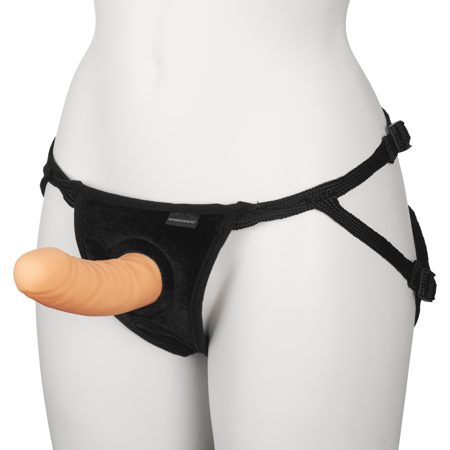 Sportsheets Everlaster Wishbone Hollow Strap-on      - Nude