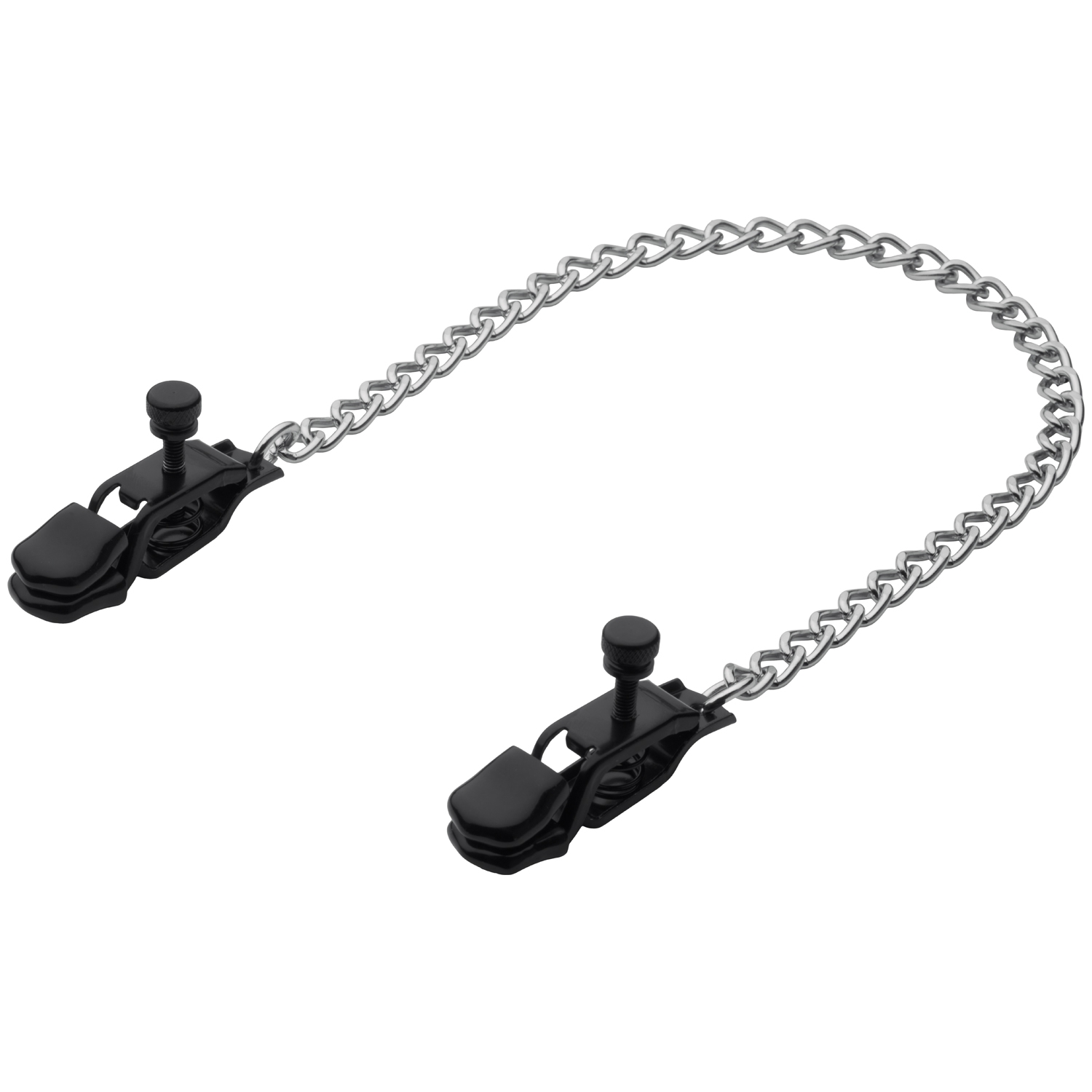 Mister B Pinch Battery Clamps Adjustable with Chain Black