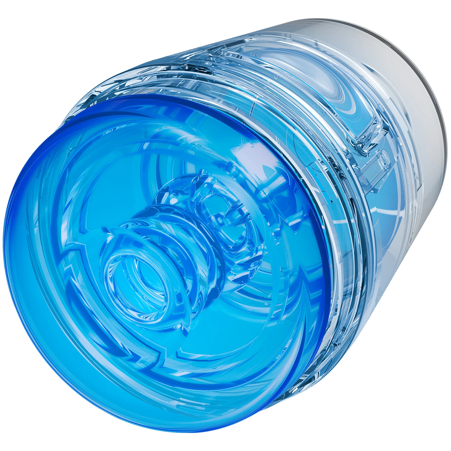 Main Squeeze Pop-Off Optix Masturbator Crystal Blue var 1