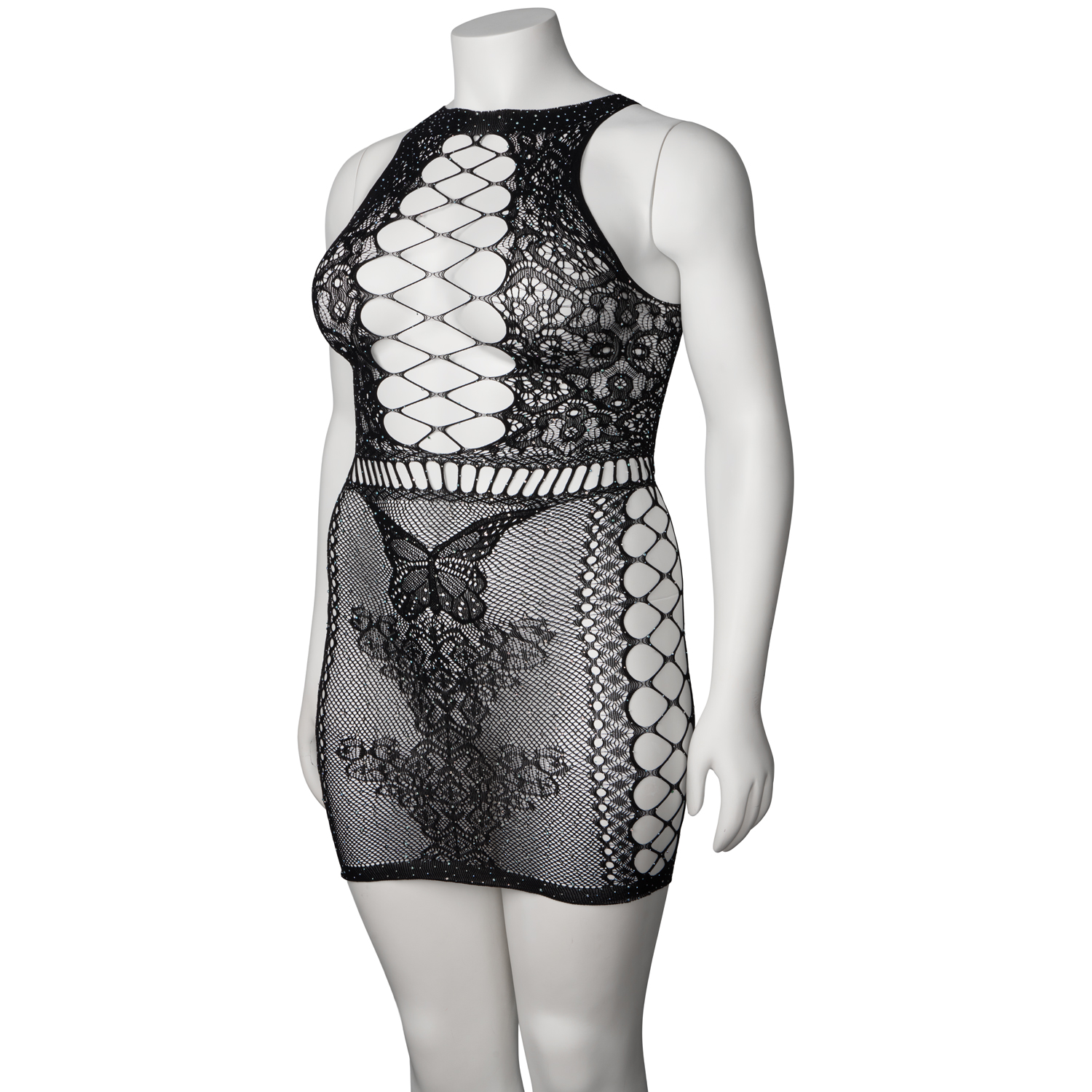 NORTIE Iris Diamond Black Dress var 8