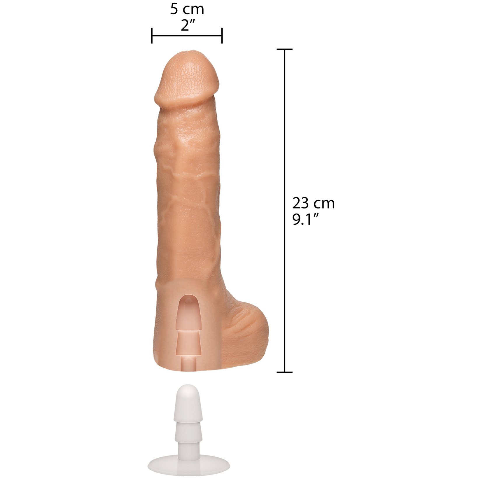 Doc Johnson Bust It Realistic Squirting Dildo 9.1 Inch 1