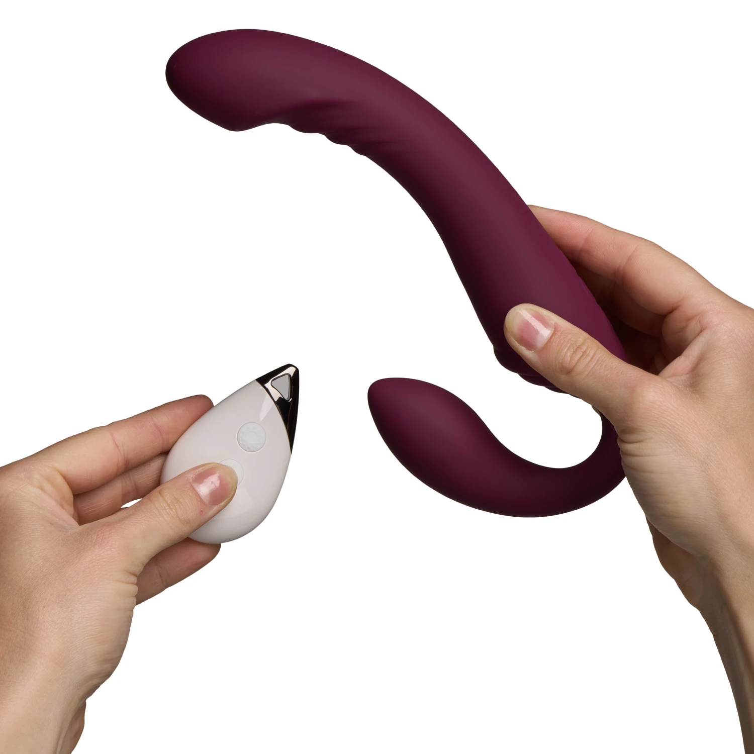 Sinful Flexible fjernstyrt stroppløs strap-on dildo var 2