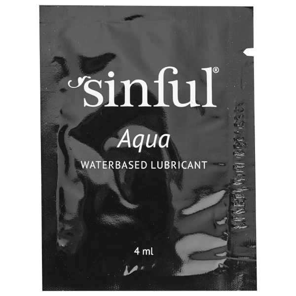 Sinful Aqua Vandbaseret Glidecreme 4 ml var 1