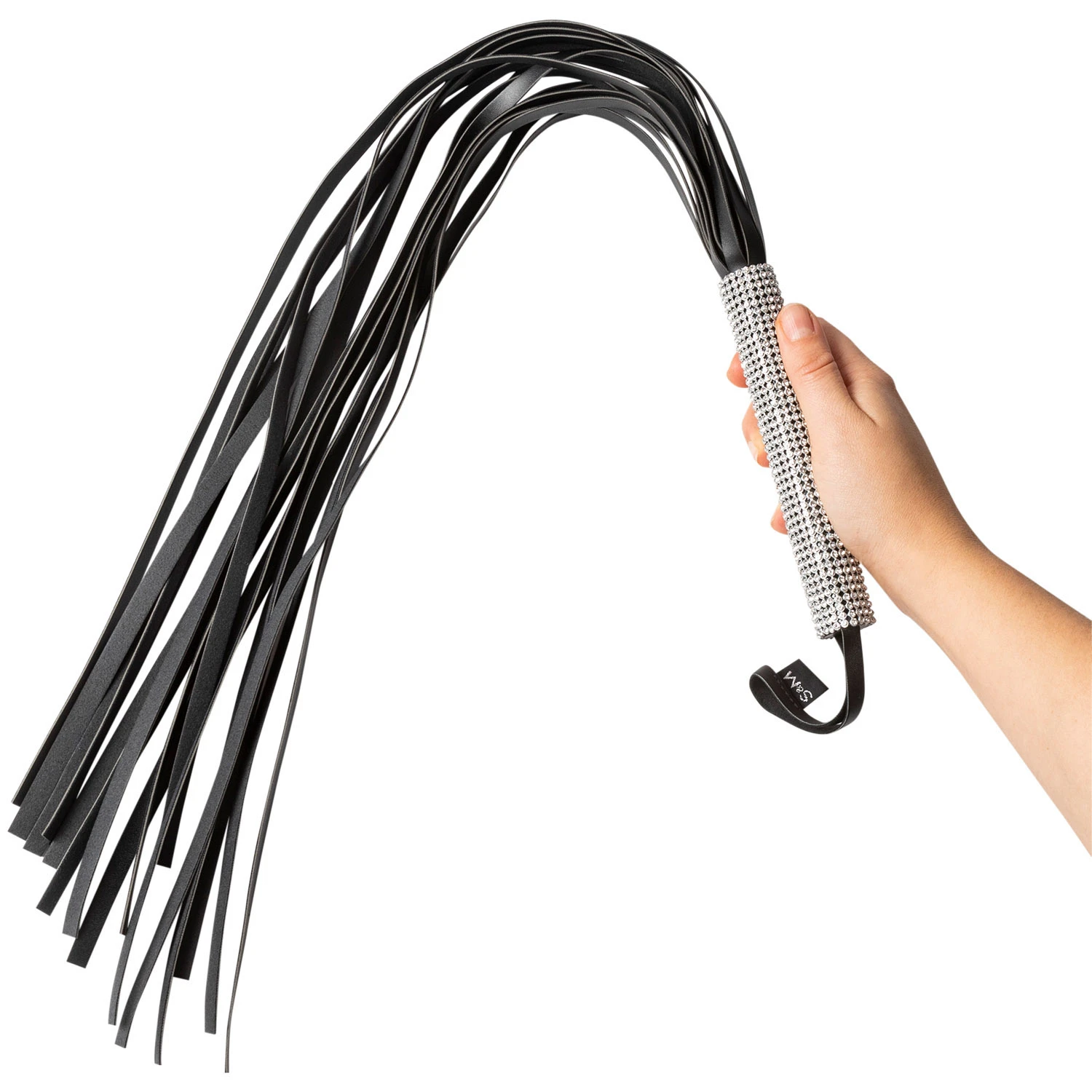 Sex & Mischief Sparkle Flogger med Rhinstein 78 cm 1