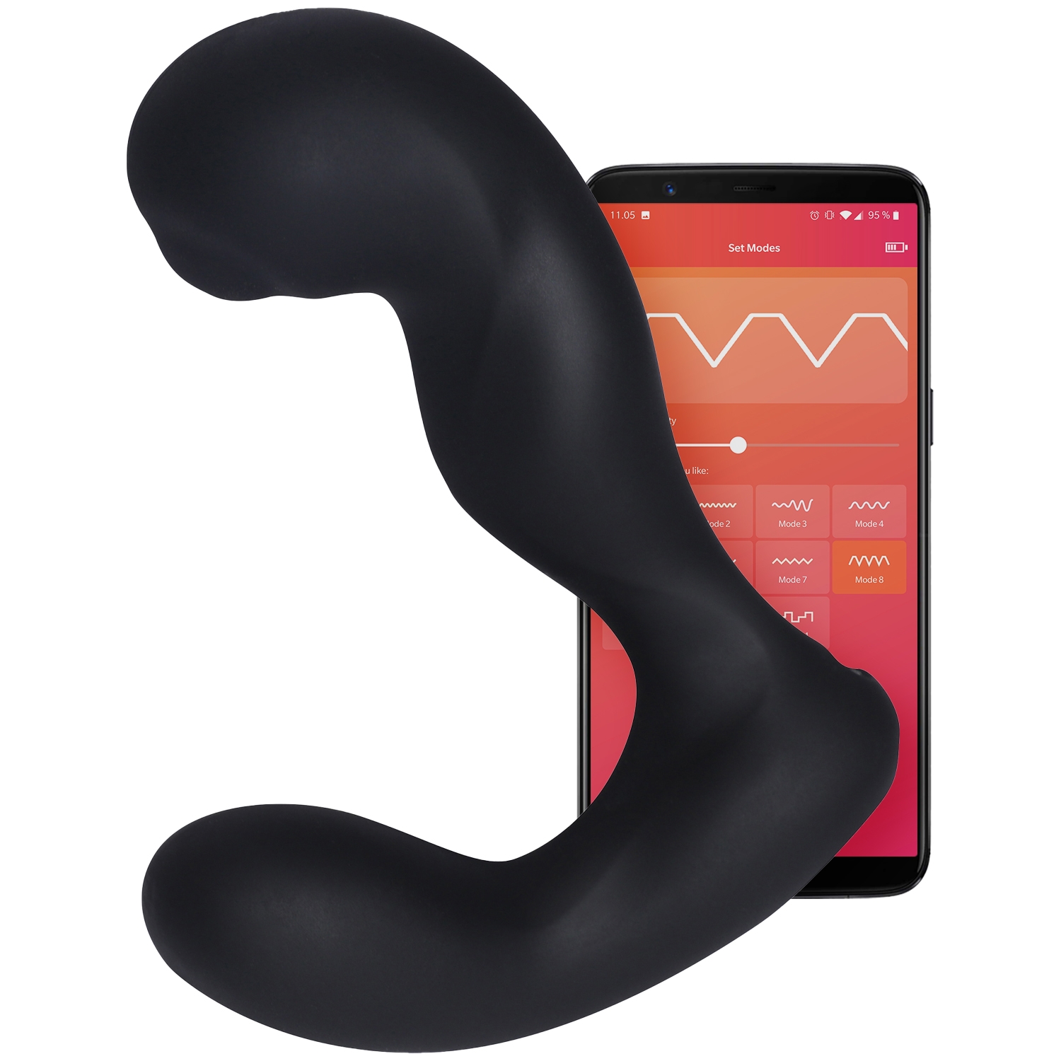 Svakom Iker App-styret Prostata og Perineum Vibrator - Black