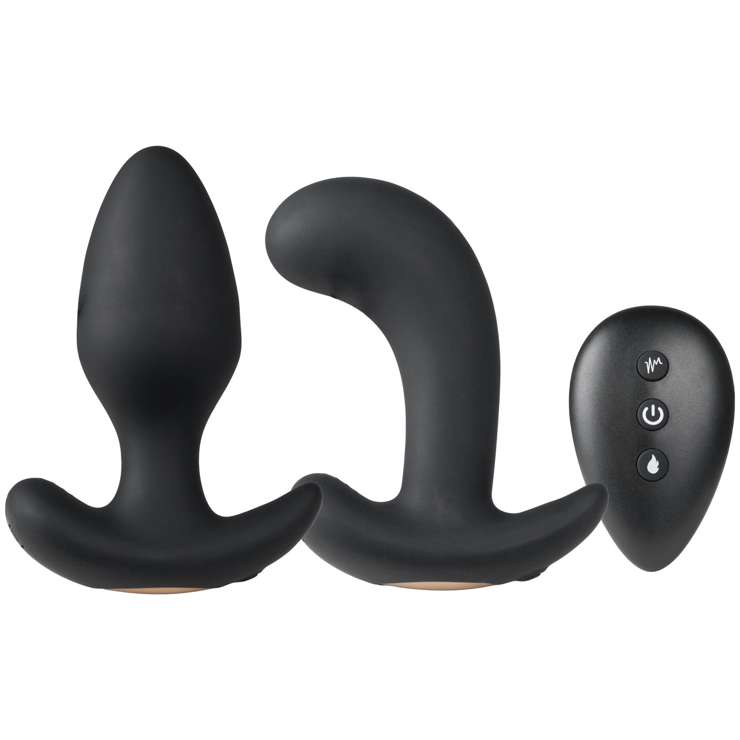Sinful Hot Warming Vibrating Buttplug Set With Remote control var 1