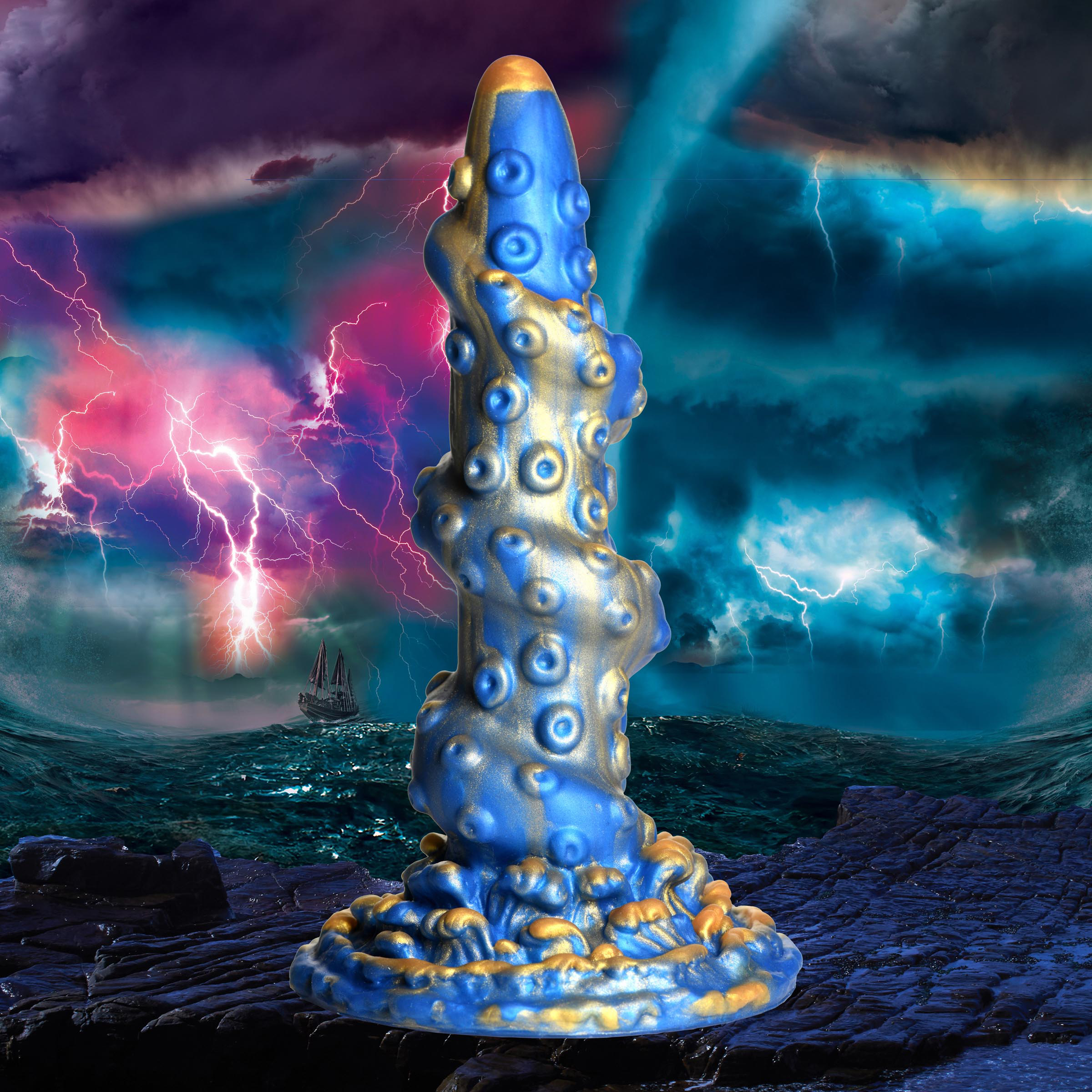 Creature Cocks Lord Kraken Tentacled Silicone Dildo 8.7 Inch 1
