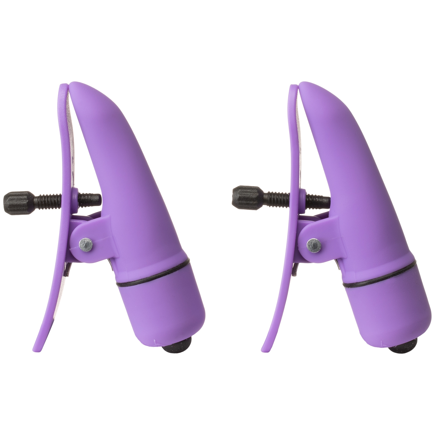 Nipplettes Brystklemmer med Vibrator Purple - Purple