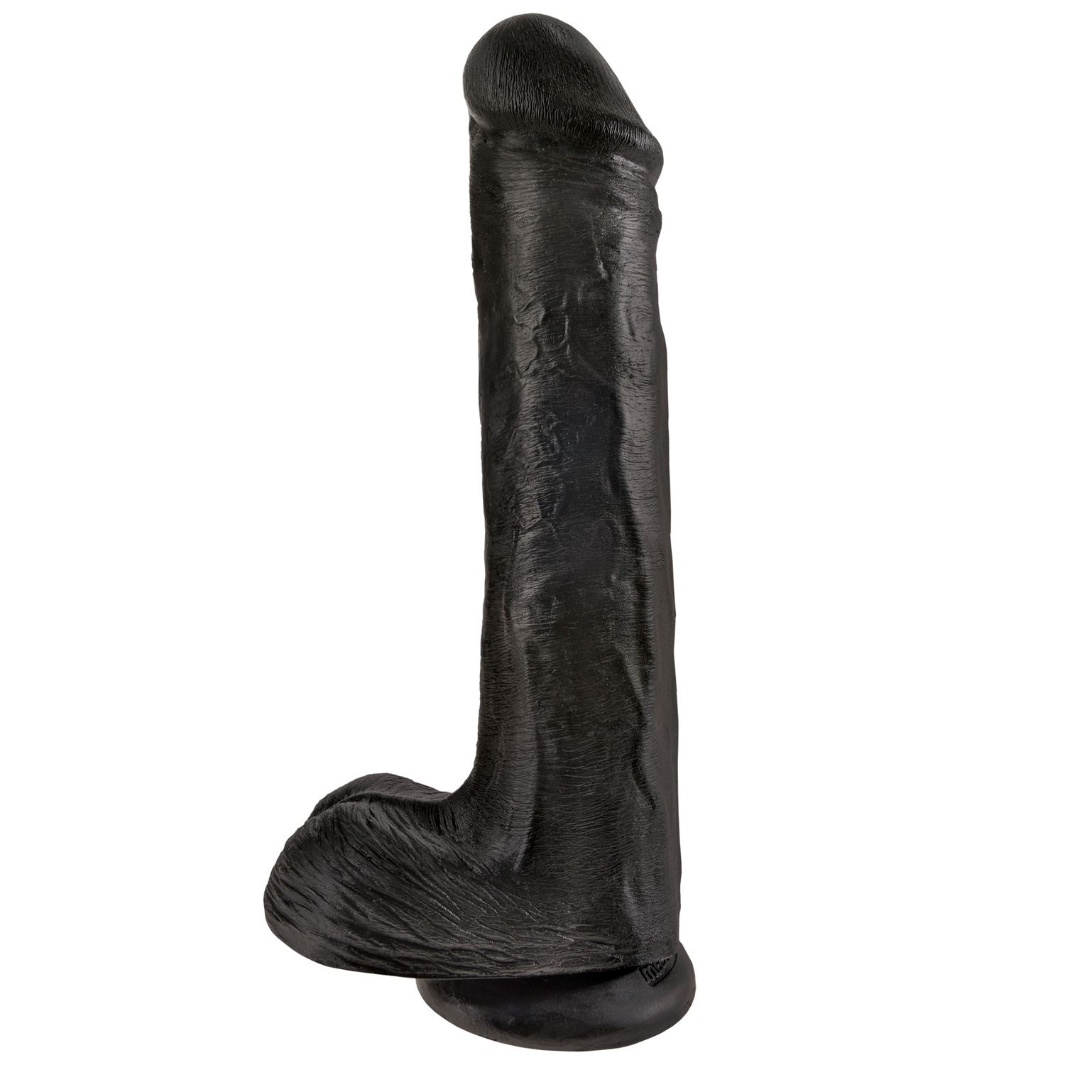 King Cock Realistisk Dildo med Kugler 33 cm - Black