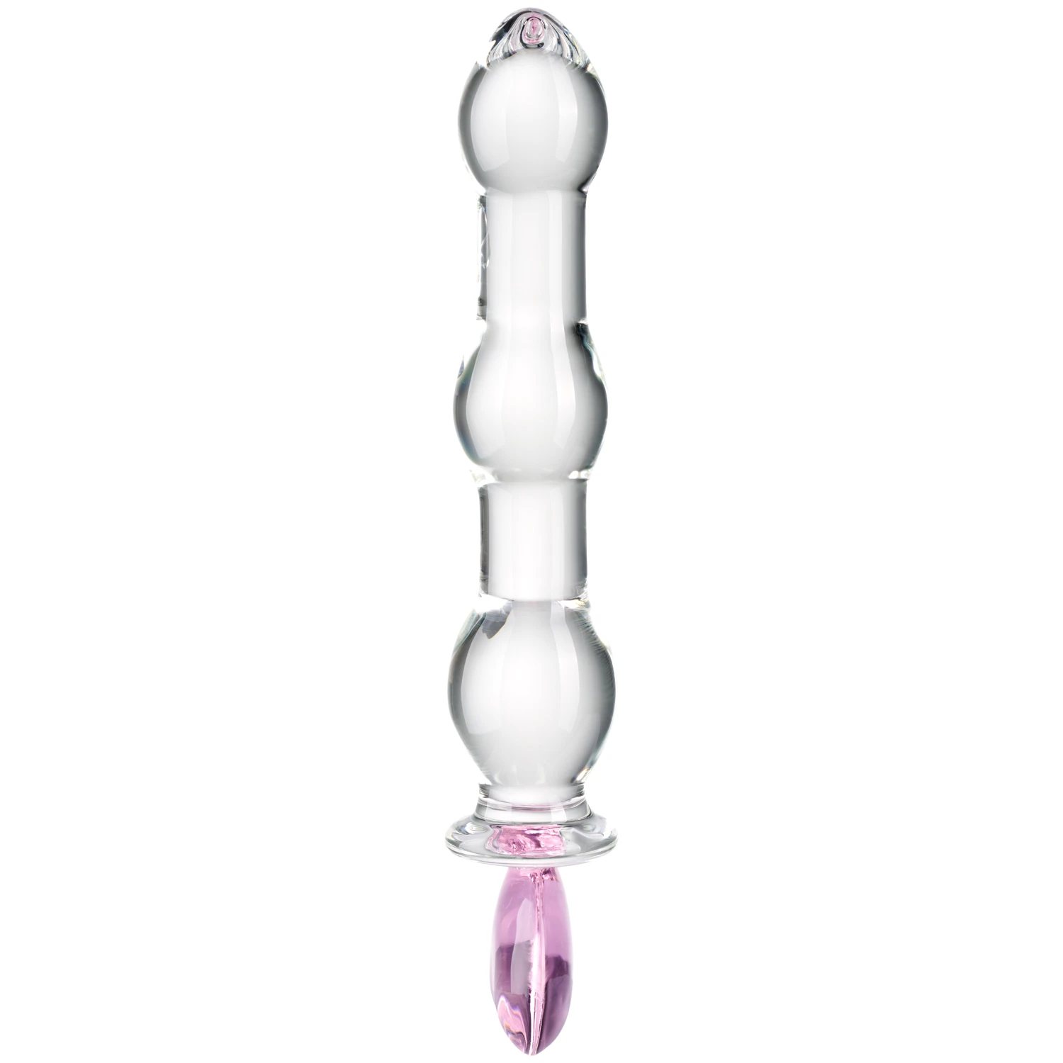 Baseks Heart Beaded Glas Dildo 21,5 cm 1