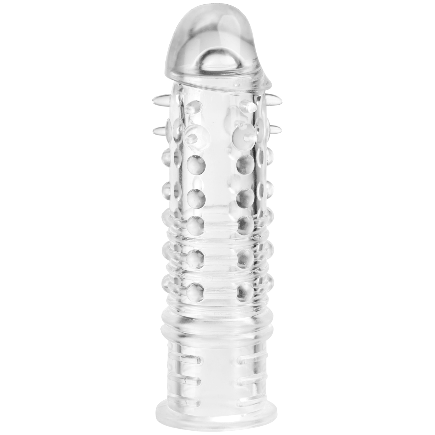 baseks Clear Stimulerande Penis Extender Sleeve - Klar