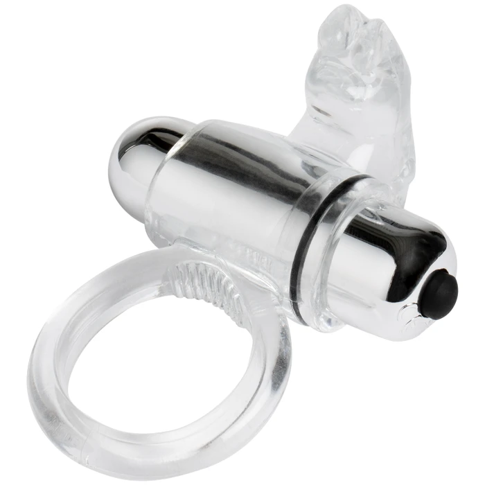 baseks Clear Vibrerende Rabbit Cockring var 1