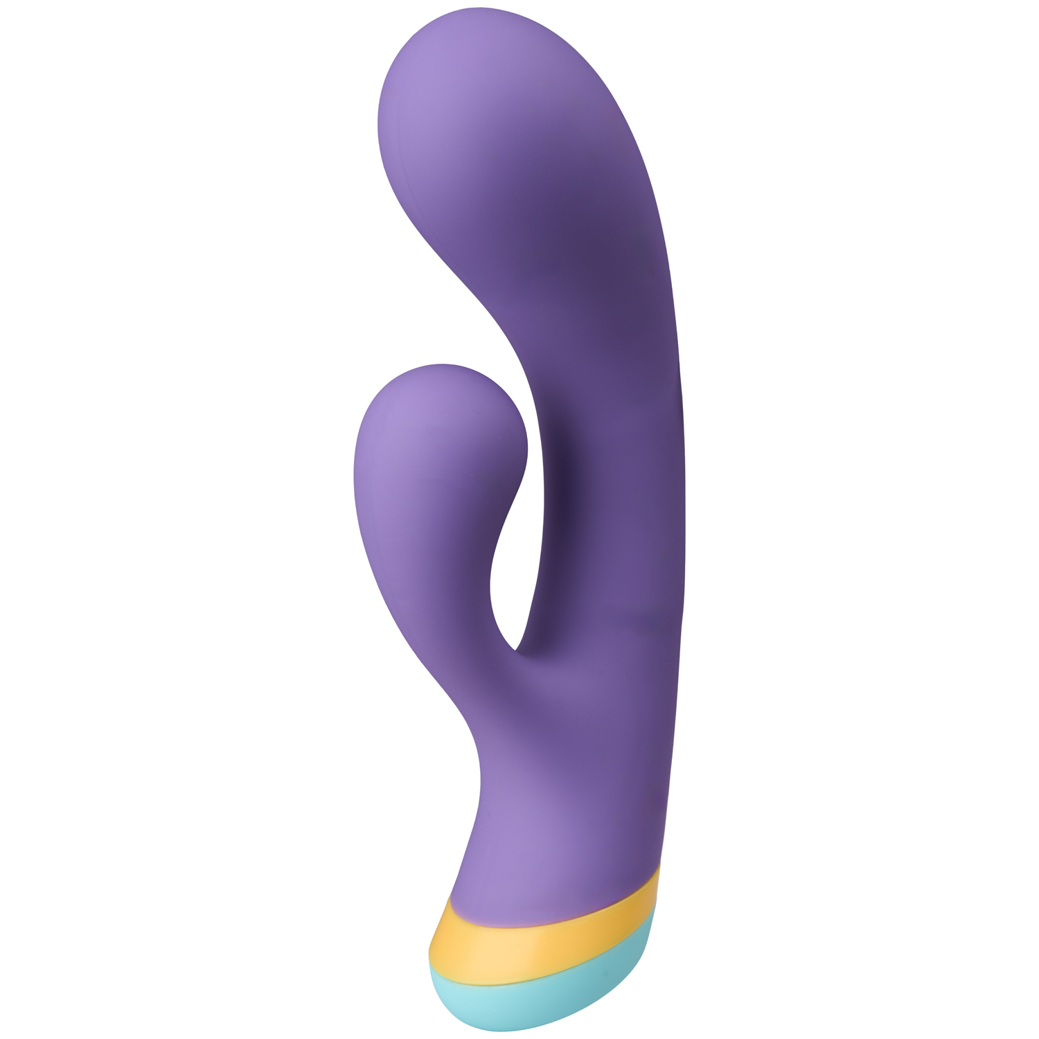 baseks Tricolour Genopladelig Rabbit Vibrator - Lilla