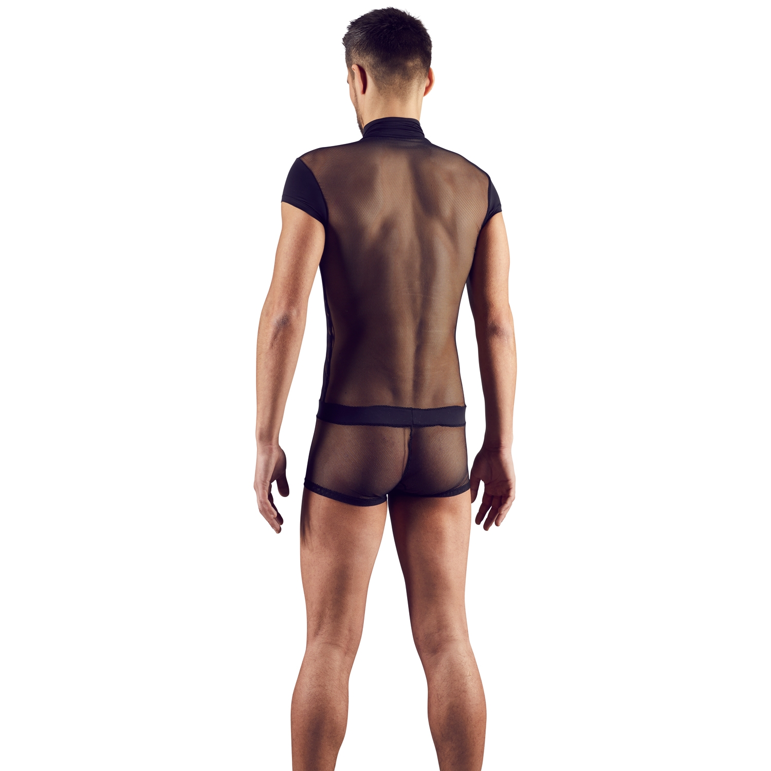 Svenjoyment Mesh Playsuit met Rits 1