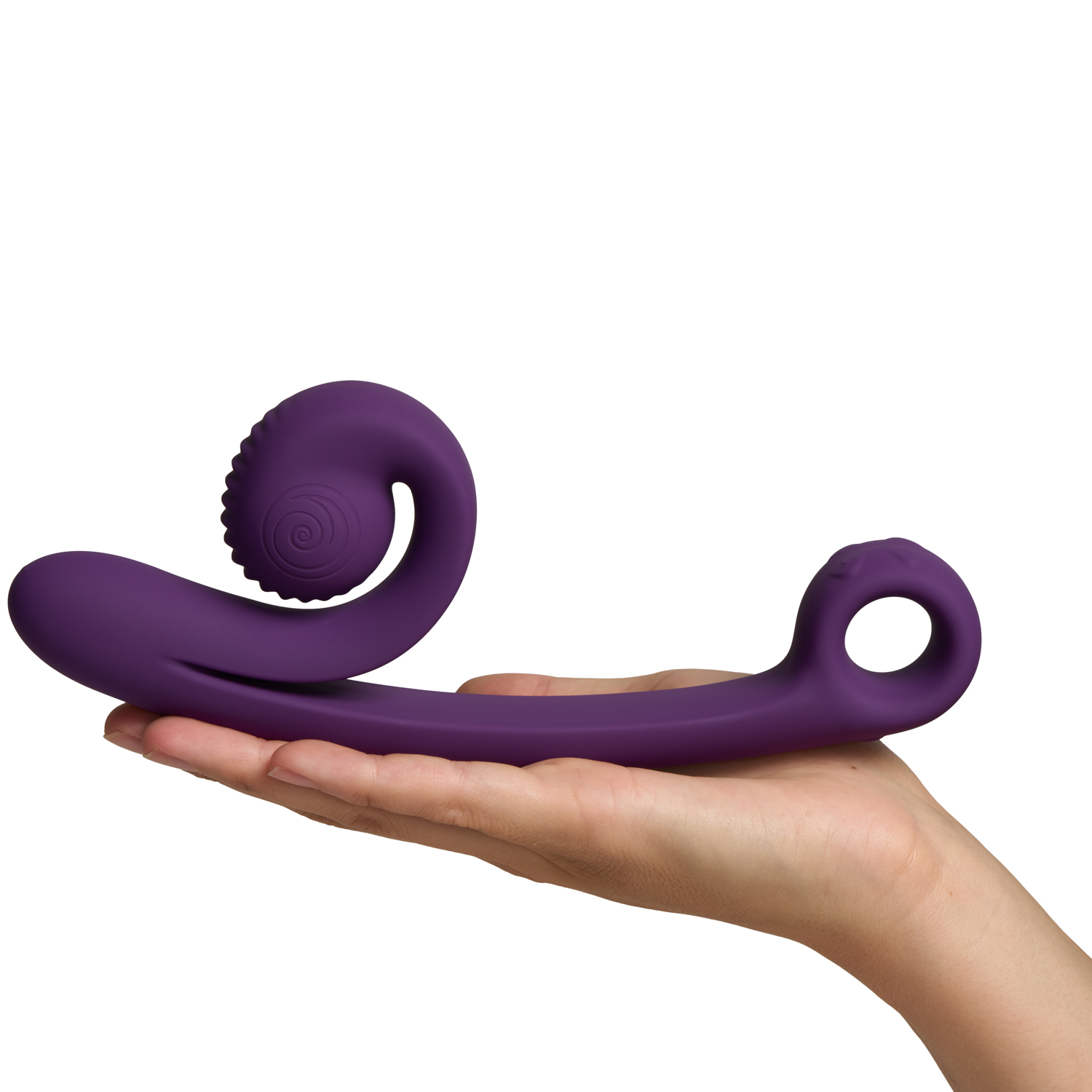 SVibe Snail Curve Rechargeable Dual Stimulator - Sinful