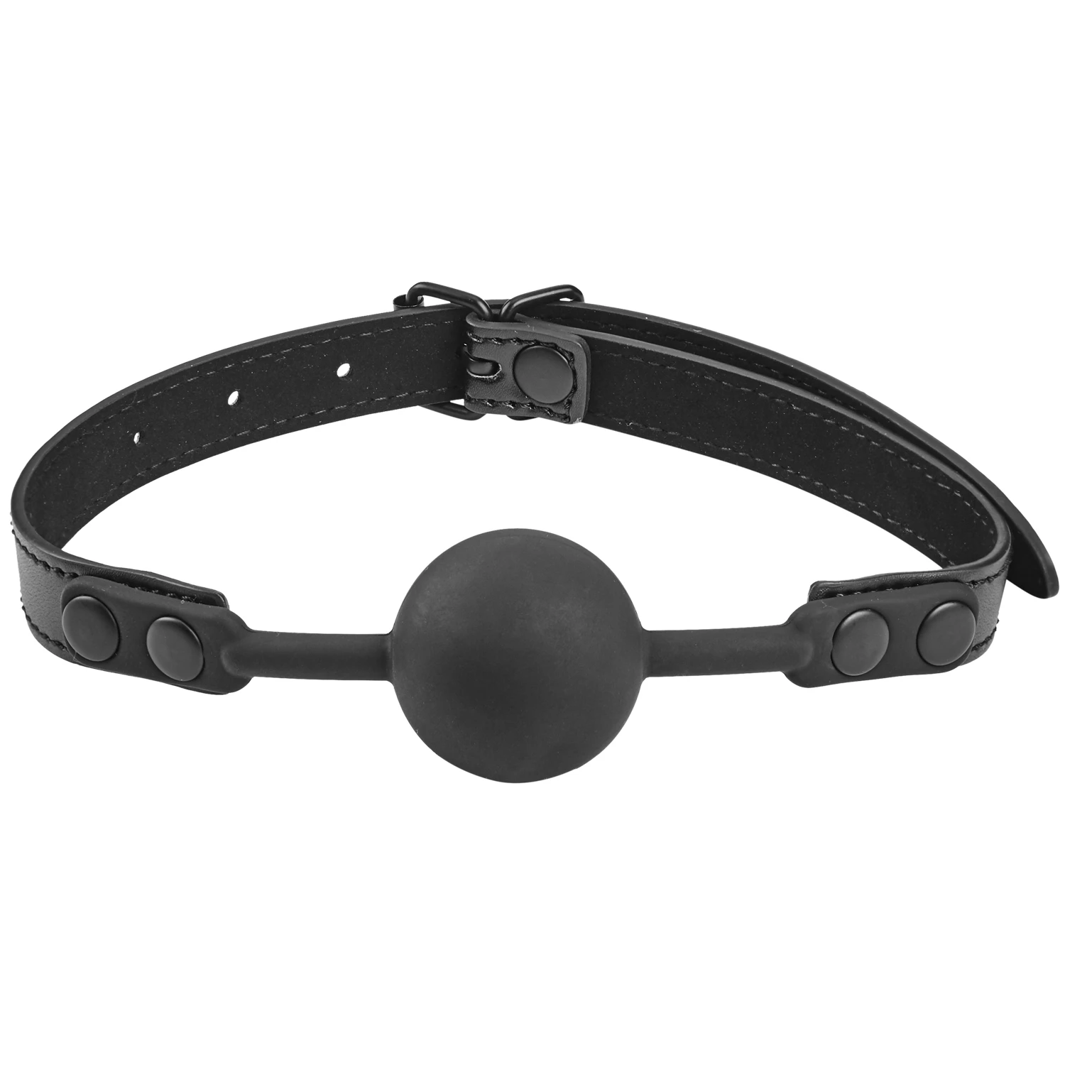 Obaie Imitation Leather Silicone Ball Gag var 1