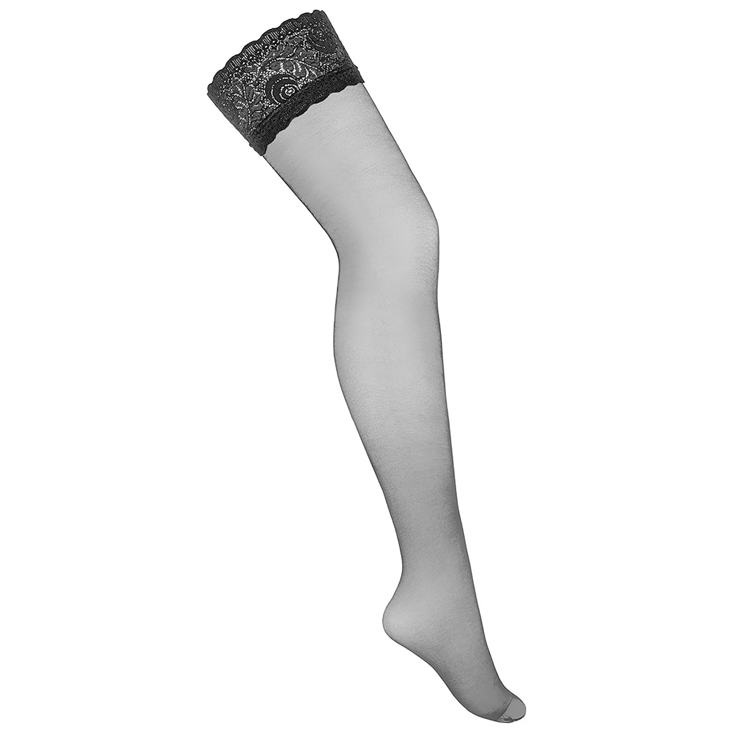 Kotek Svarta Stay Ups med Spets 20den 2