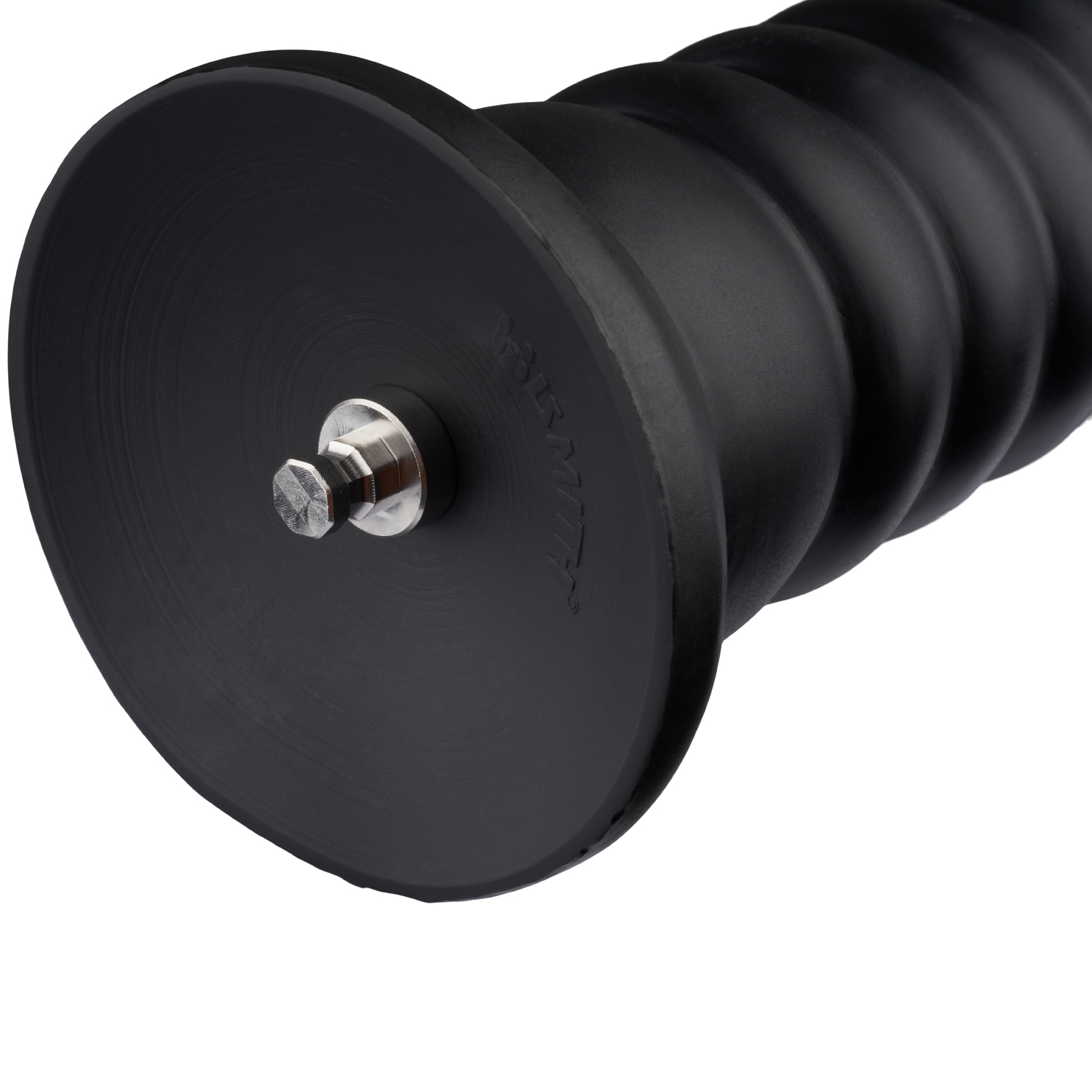 Hismith Black KlicLok Ribbed Dildo Tower 25 cm 1