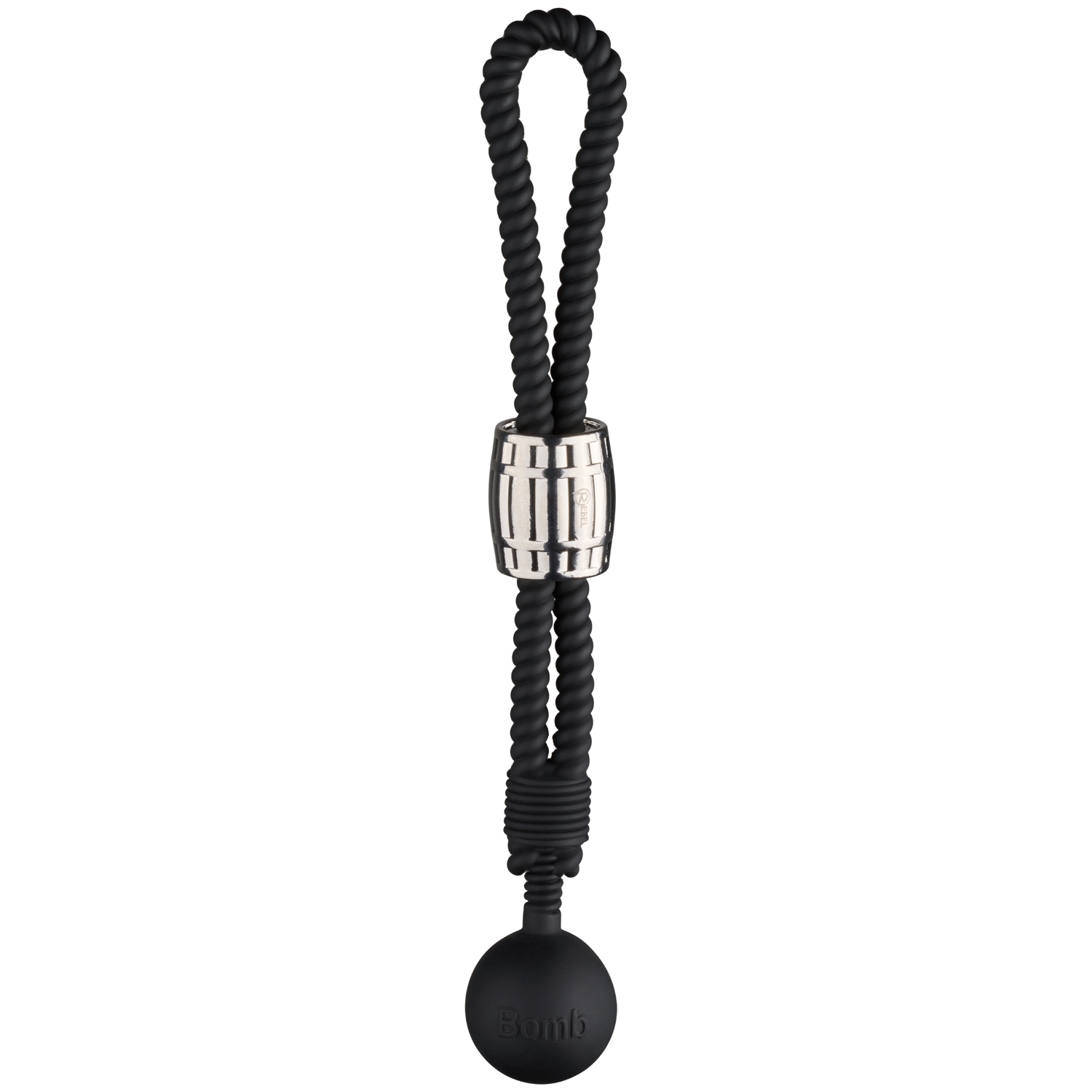 Rebel Heavy Rope Penisstrop med Vægt     - Sort