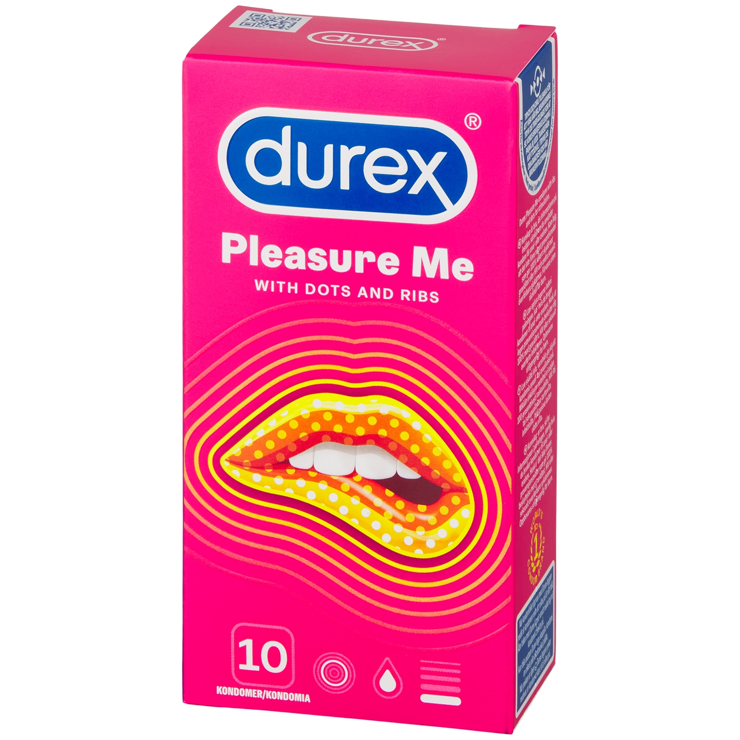 Durex Pleasure Me Kondomer 10 stk - Clear