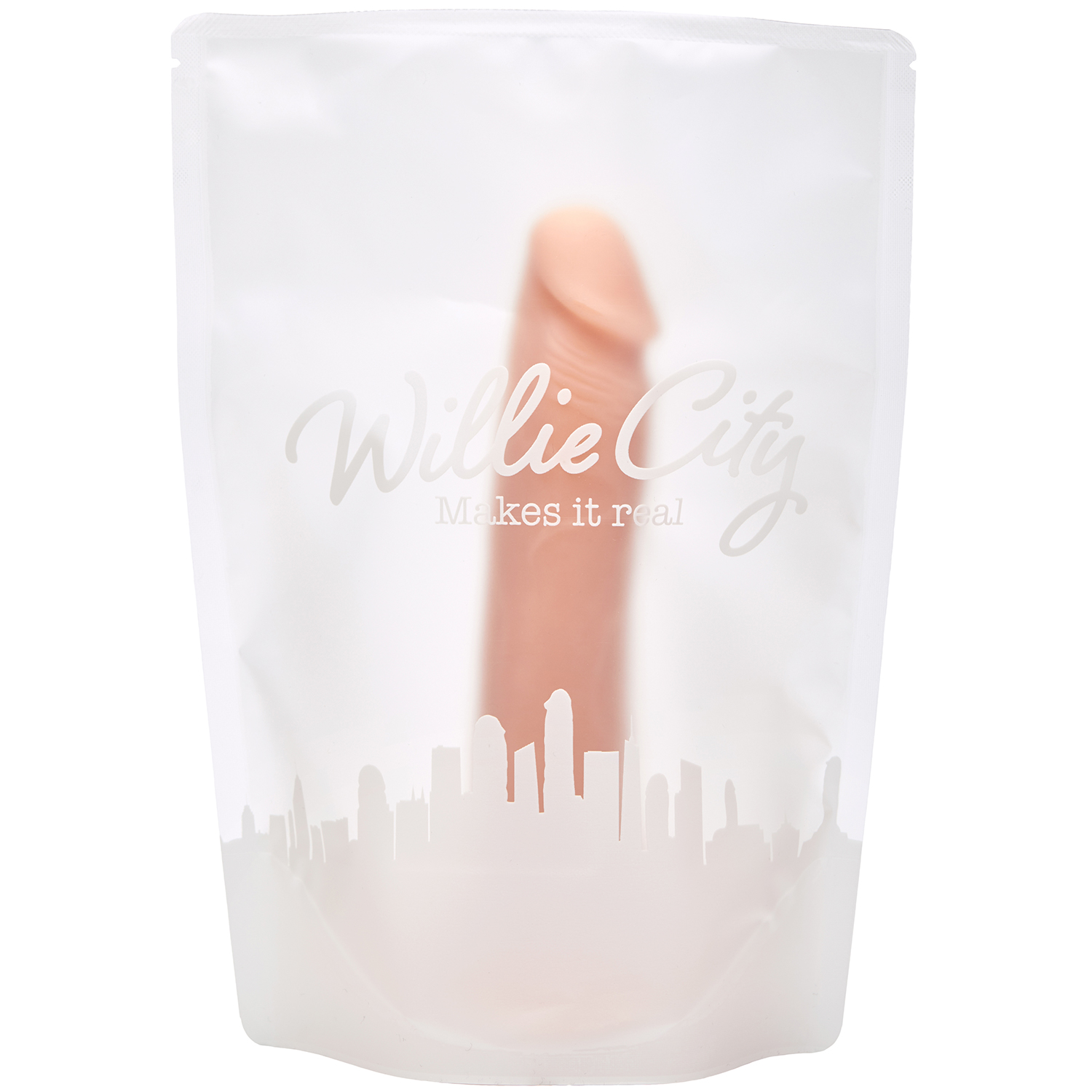 Willie City Willie City Luxe Realistisk Silikondildo med Sugekopp 18 cm - Beige