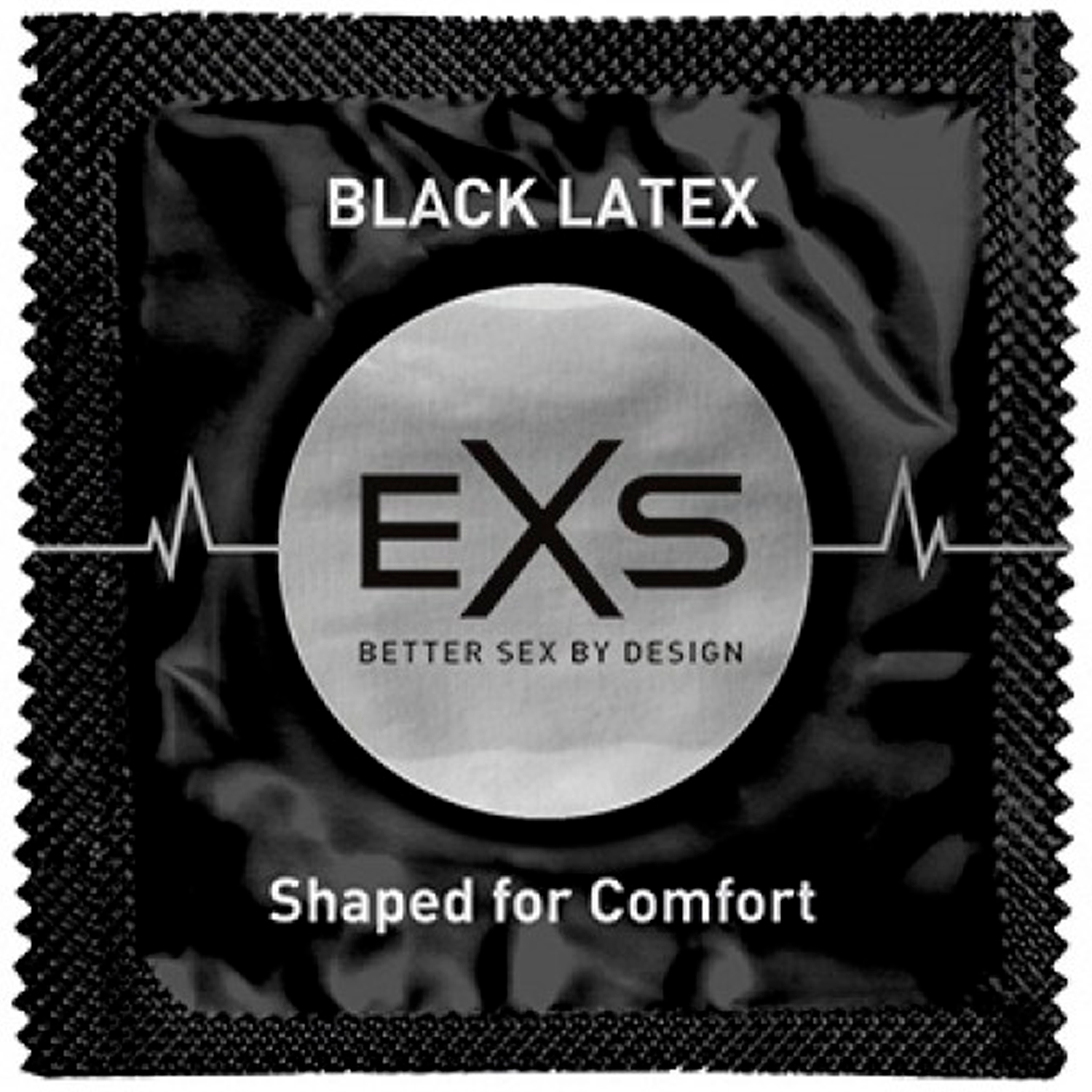 EXS EXS Black Latex Kondomer 12 stk - Svart